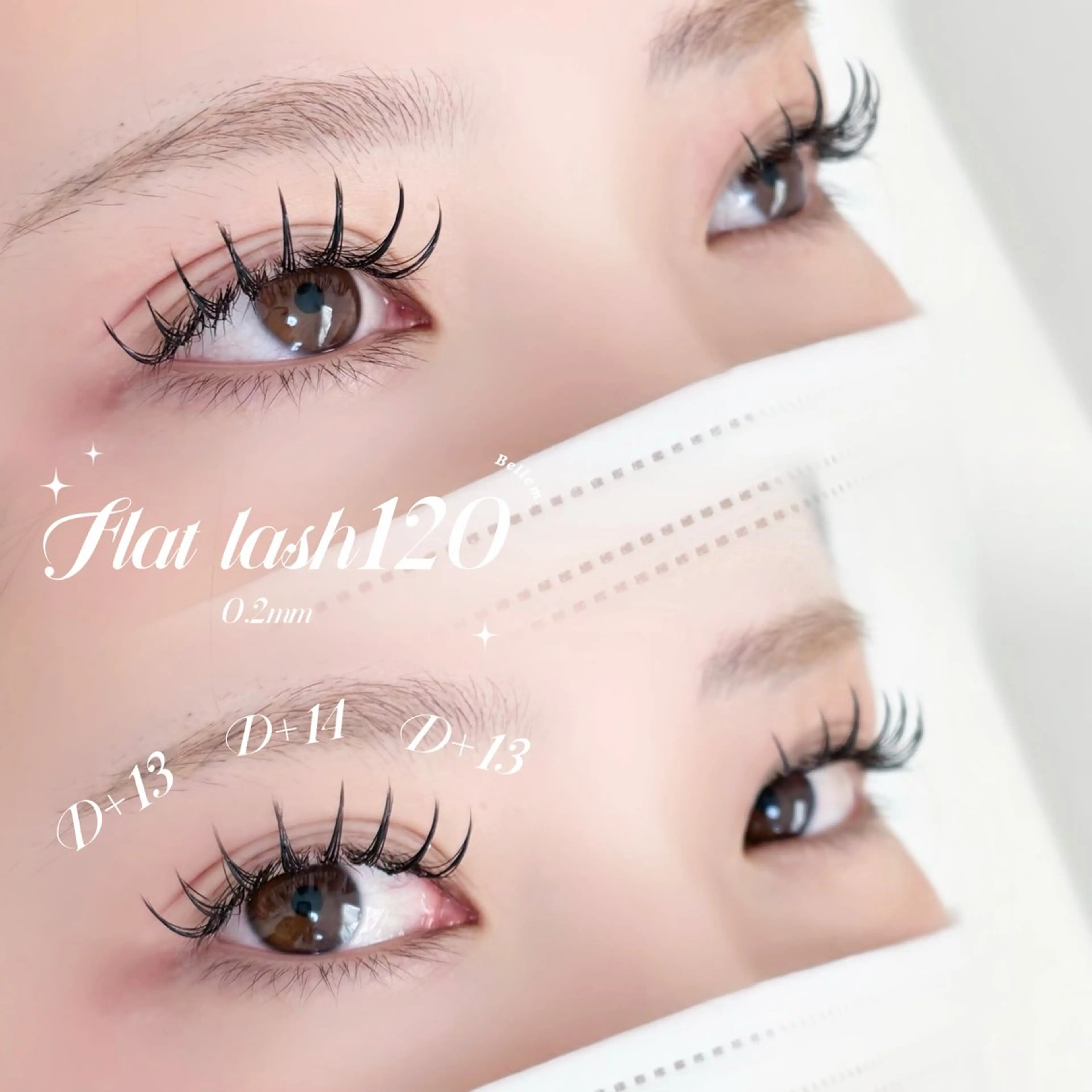 マツエク・マツパ Dカール フラットラッシュ マツエク Bellem. 【ベルム】のマツエク・マツパデザイン
