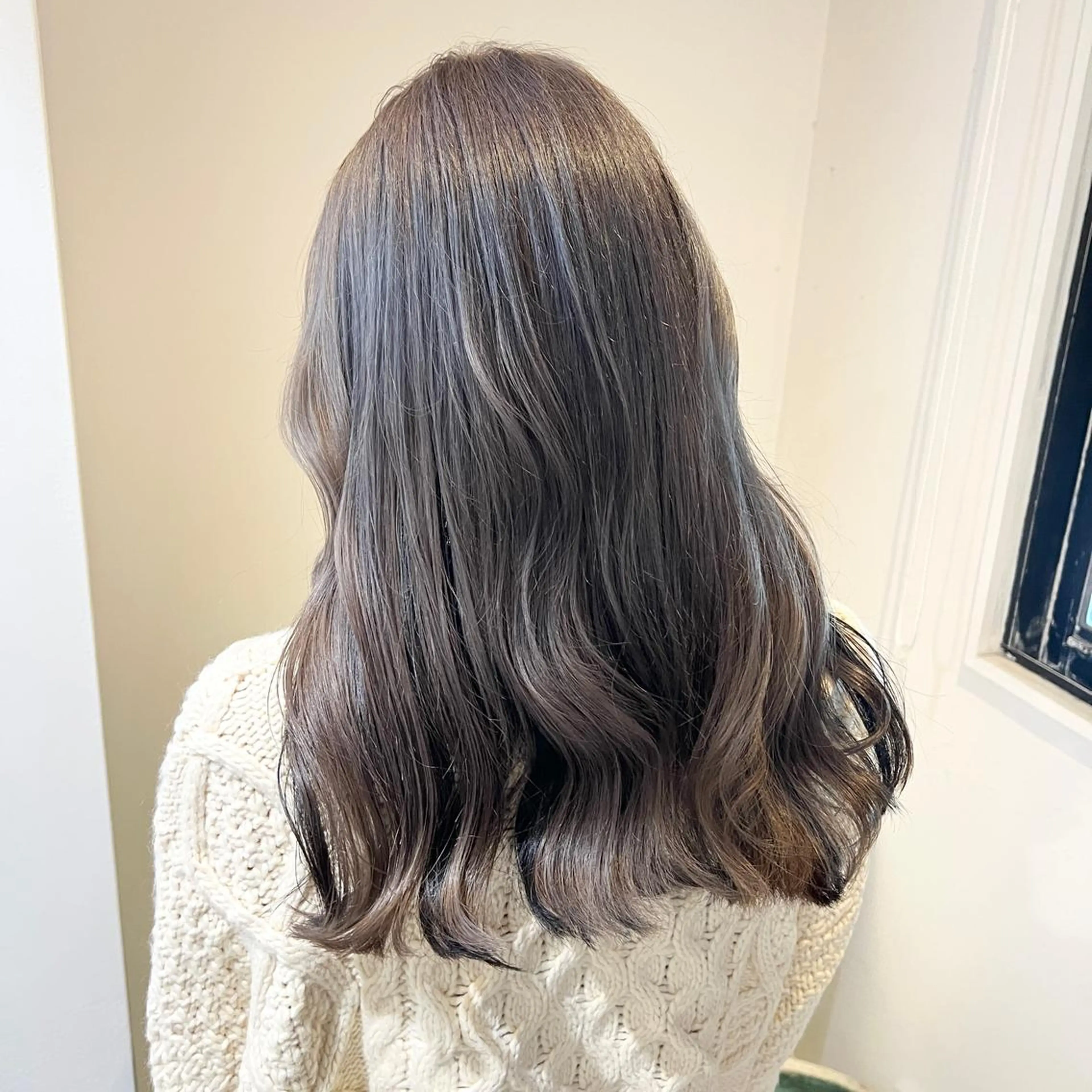 セミロング カラー 髪質改善/韓国ヘア 顔まわり特化yutoのヘアスタイル