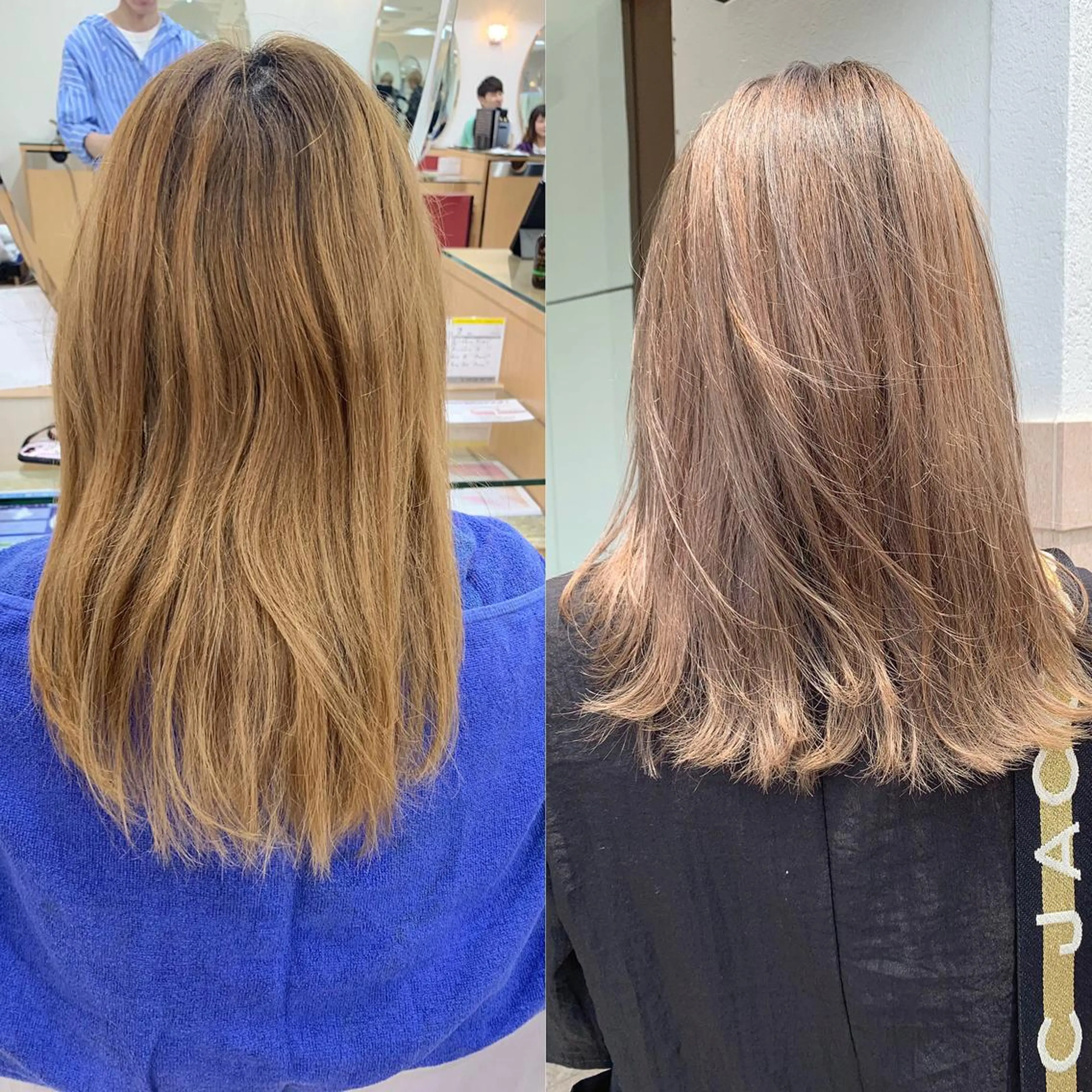 カラー ブリーチ グレージュ ミルクティーグレージュ ✨艶ブリーチカラー ✨四ノ宮裕己のヘアスタイル