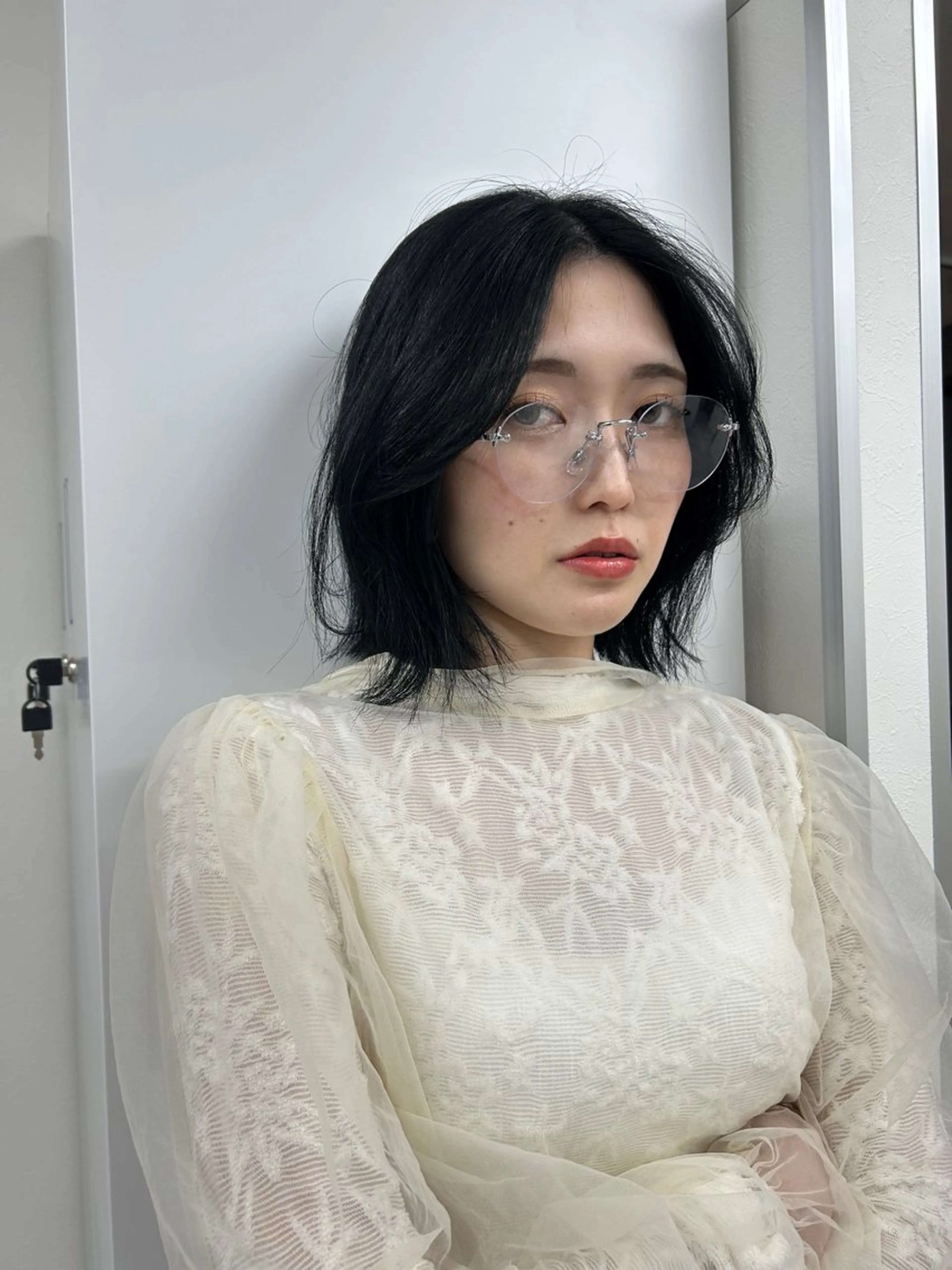 ショート カラー カット ヘアカラー トリートメント アレンジ/新宿 透明感カラー/ヤノのヘアスタイル