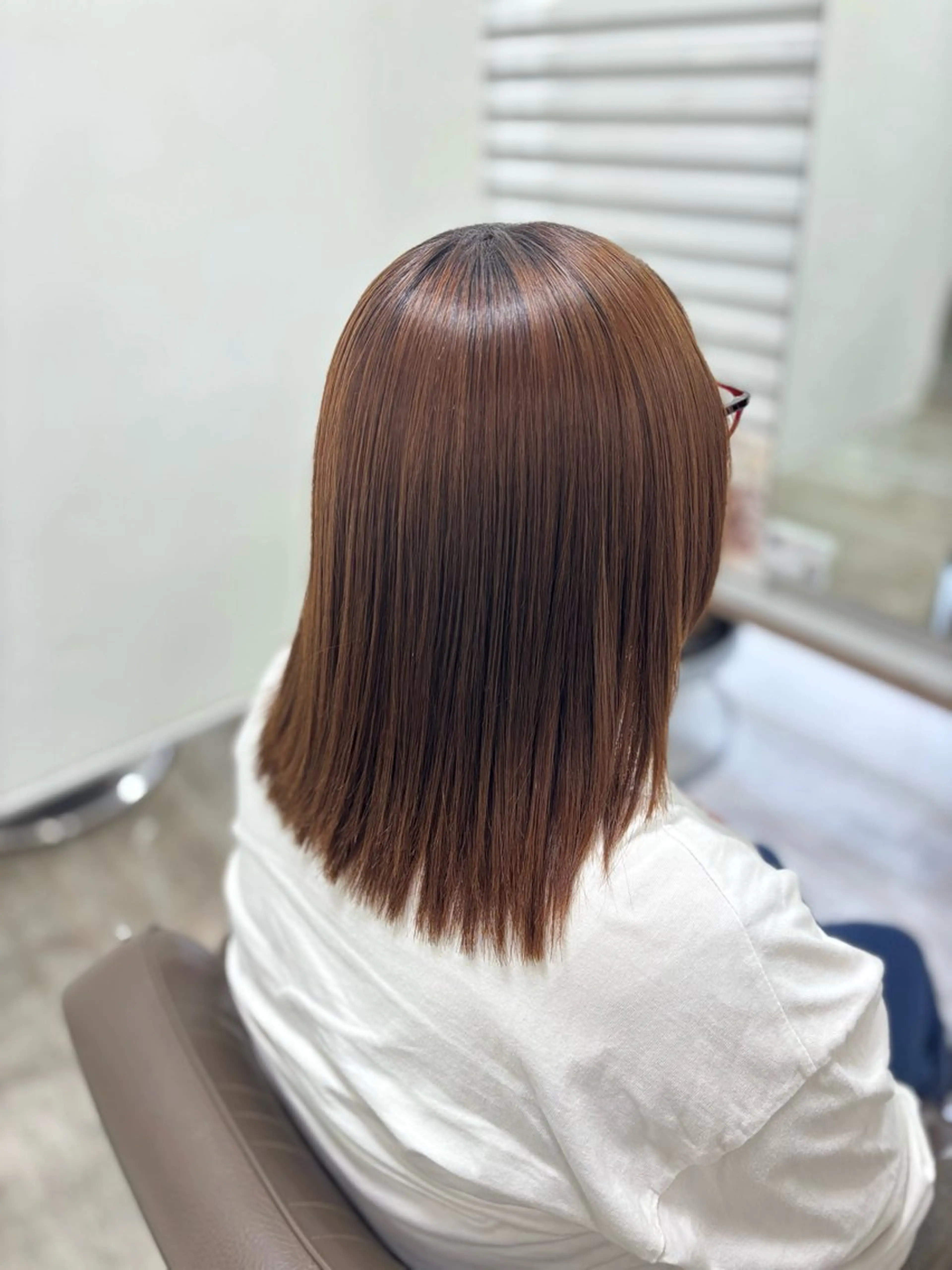 ミディアム 縮毛矯正 🩷🎀モデル募集 きらら🎀🩷のヘアスタイル