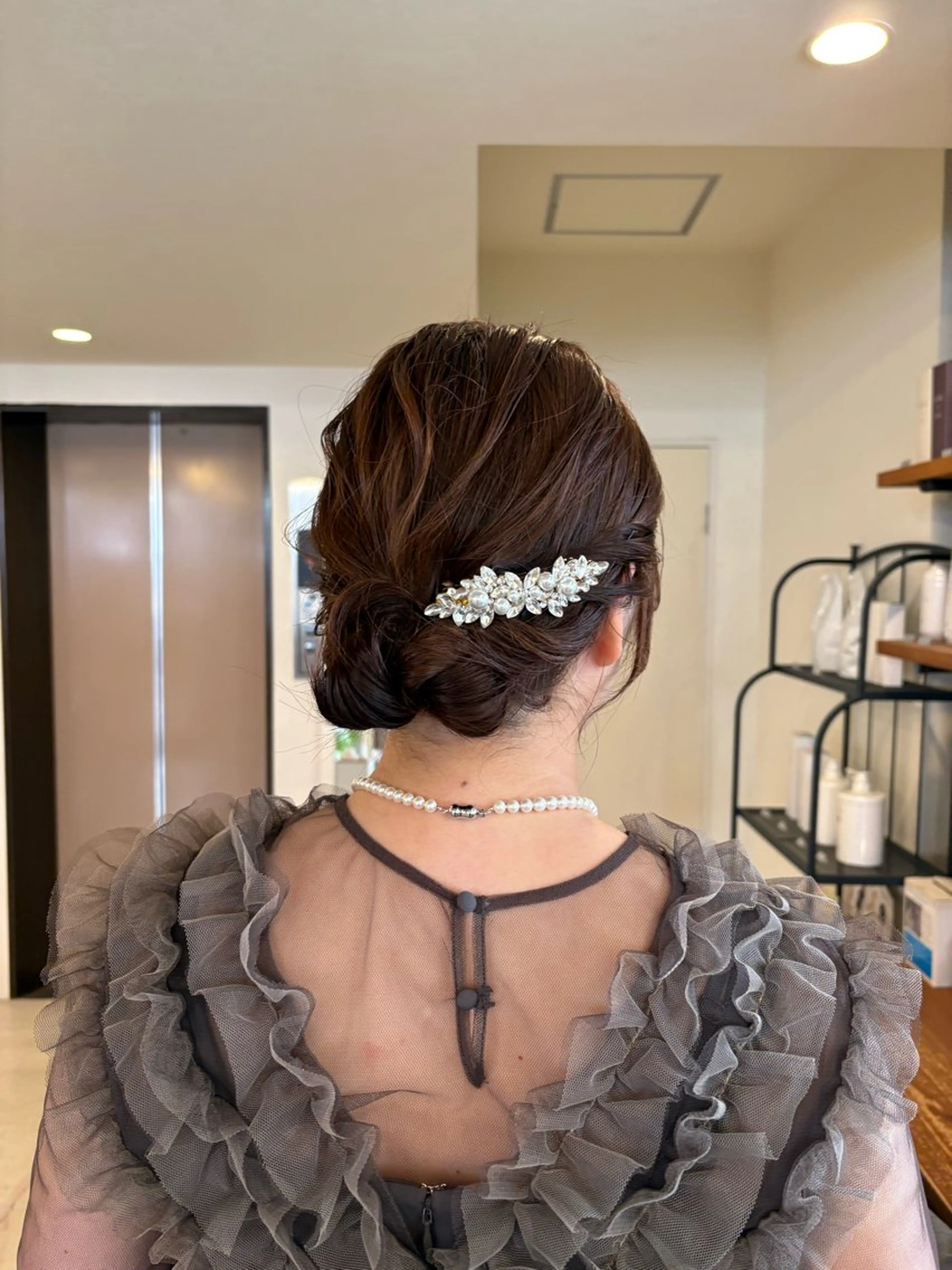 ヘアアレンジ 結婚式・ブライダル ヘアセット 山形 梨沙のヘアスタイル