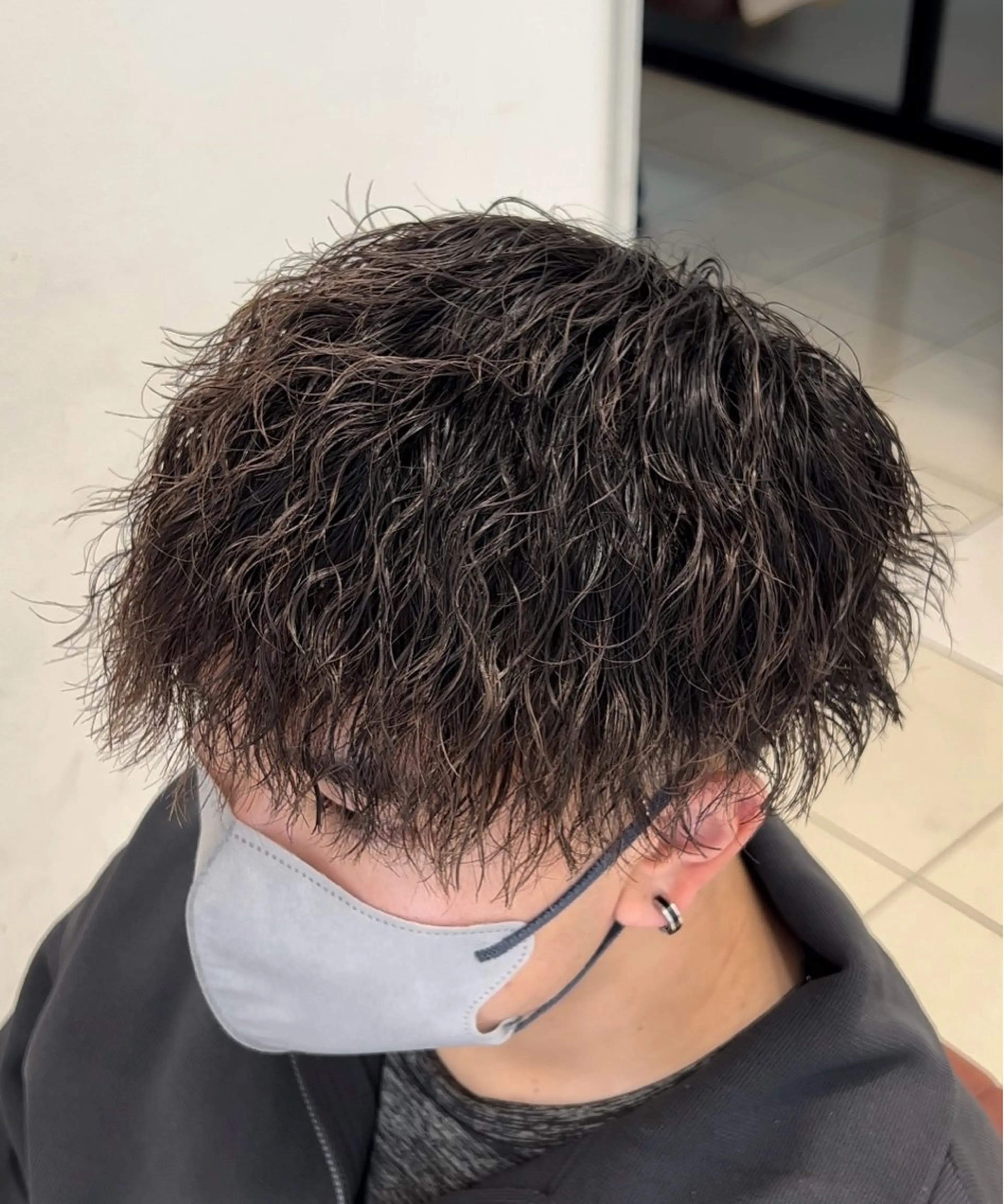 パーマ メンズ メンズパーマ ツイストスパイラルパーマ スパイラルパーマ メンズ特化/勝田駅/ 佐和駅/鈴木輝瑠/のヘアスタイル