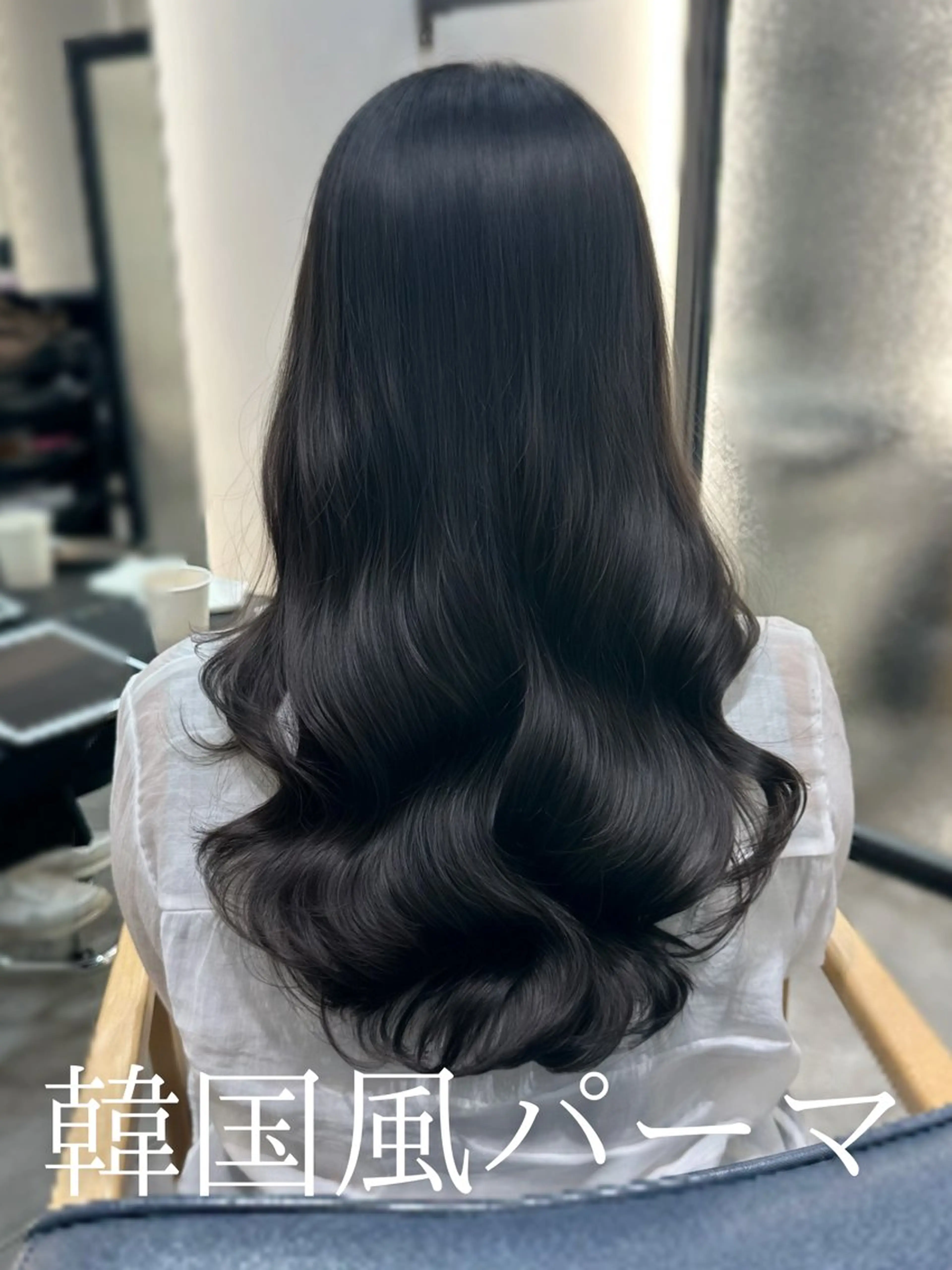 セミロング 韓国風パーマ/ 韓国ヘア/大森千寛のヘアスタイル