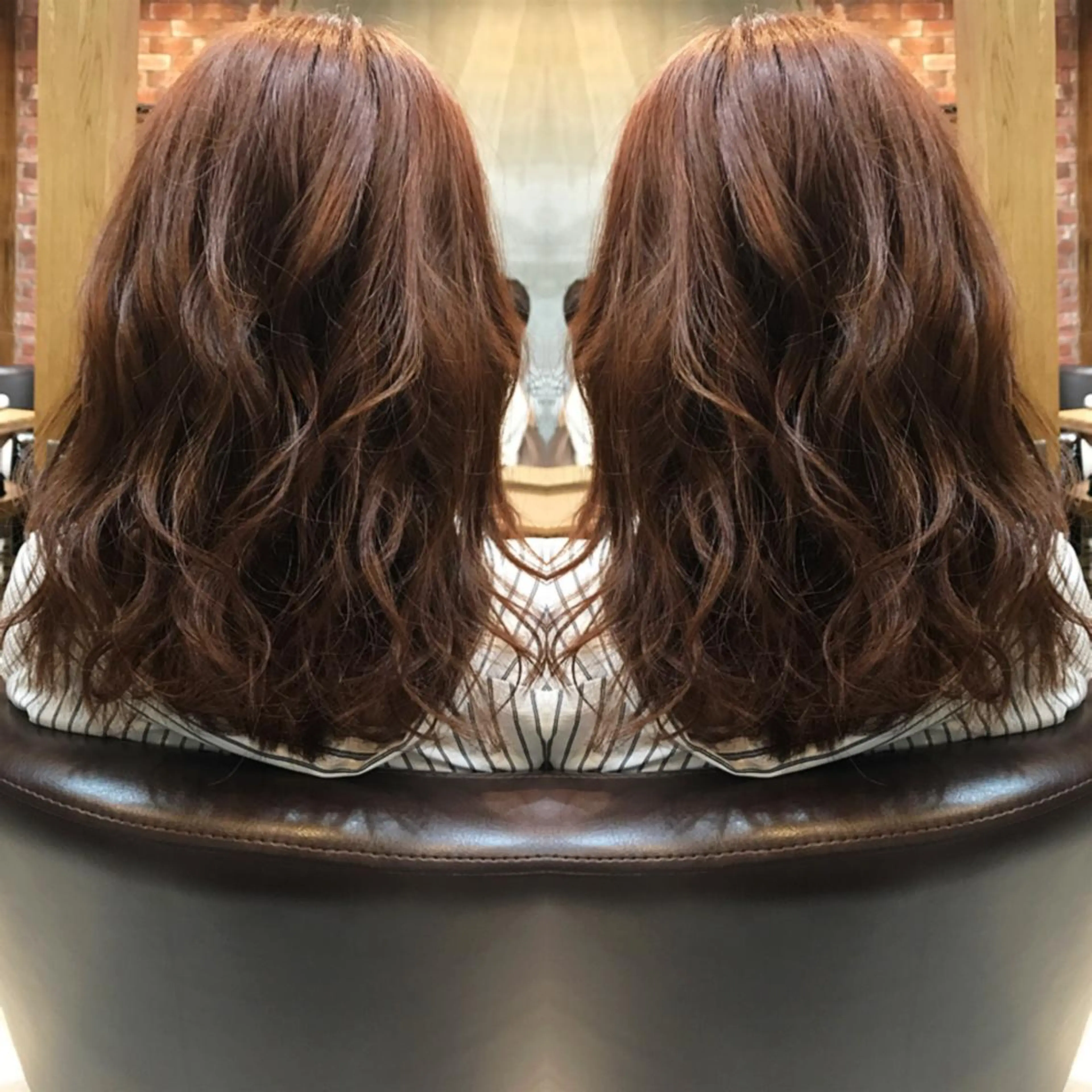 ミディアム カラー カット ヘアカラー トリートメント 重政 和樹のヘアスタイル