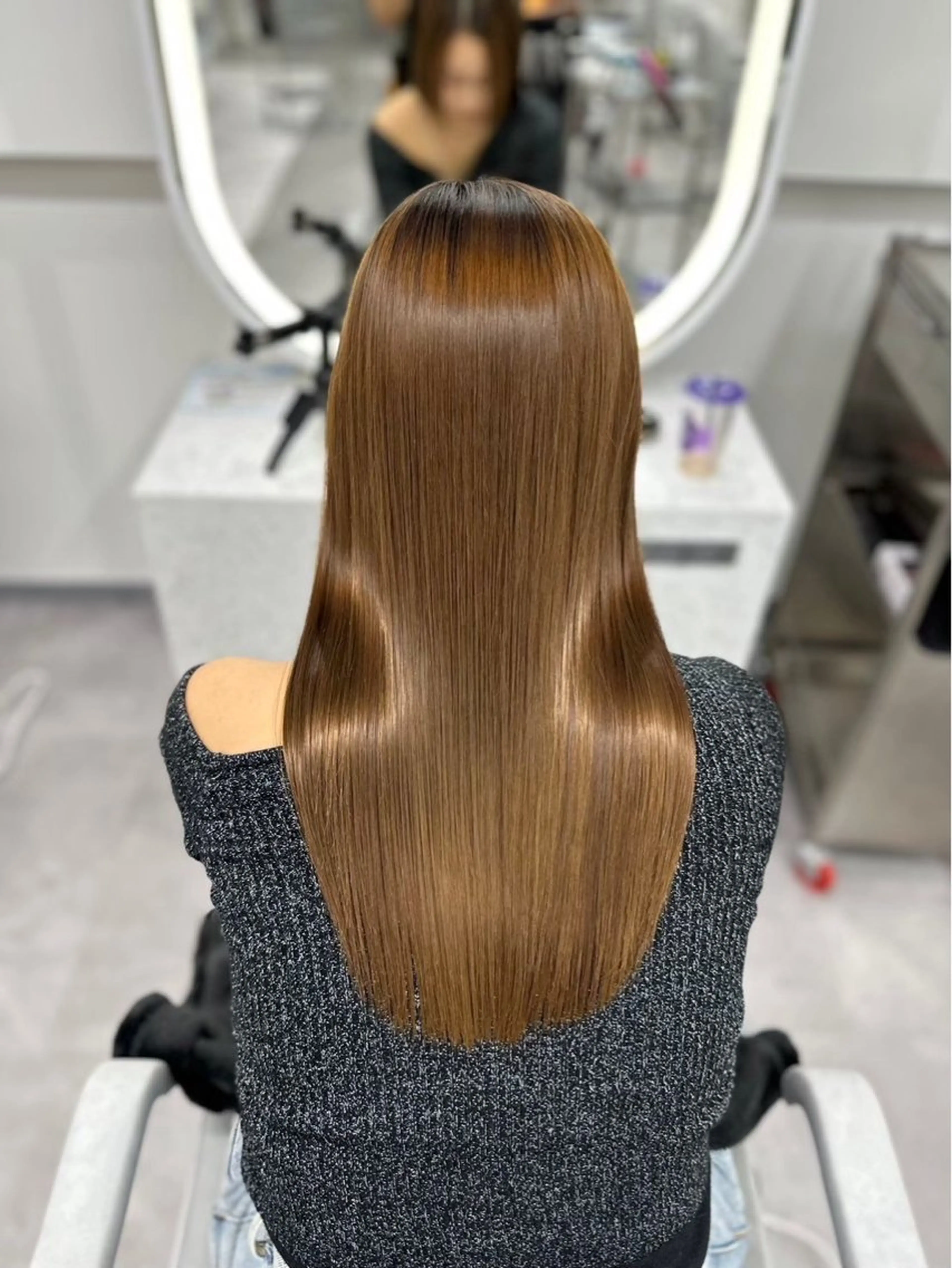 ロング 縮毛矯正 縮毛矯正 ［Elsa元町］ 城内譲のヘアスタイル