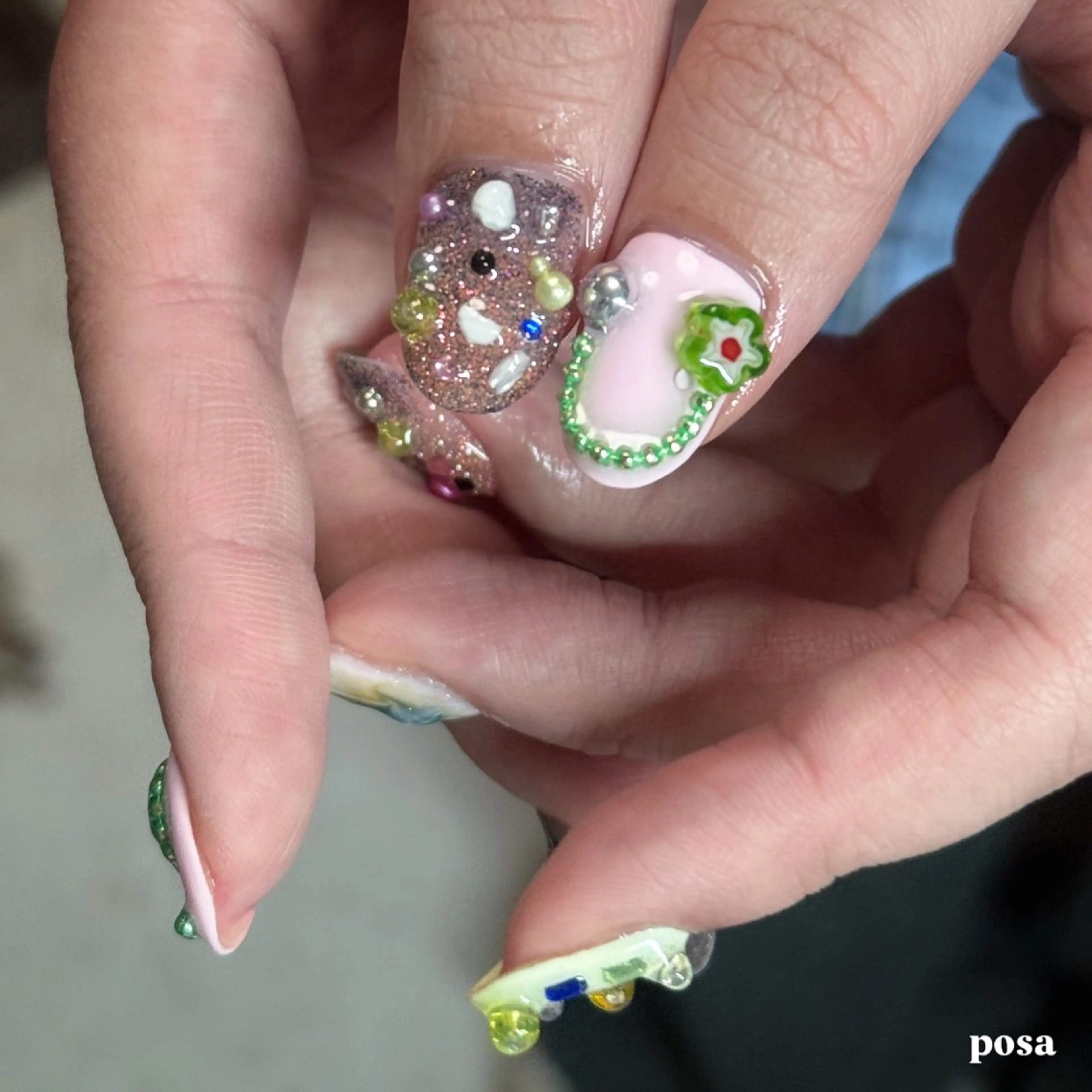 ネイル シンプルネイル ハンドネイル posa nail モエミのネイルデザイン