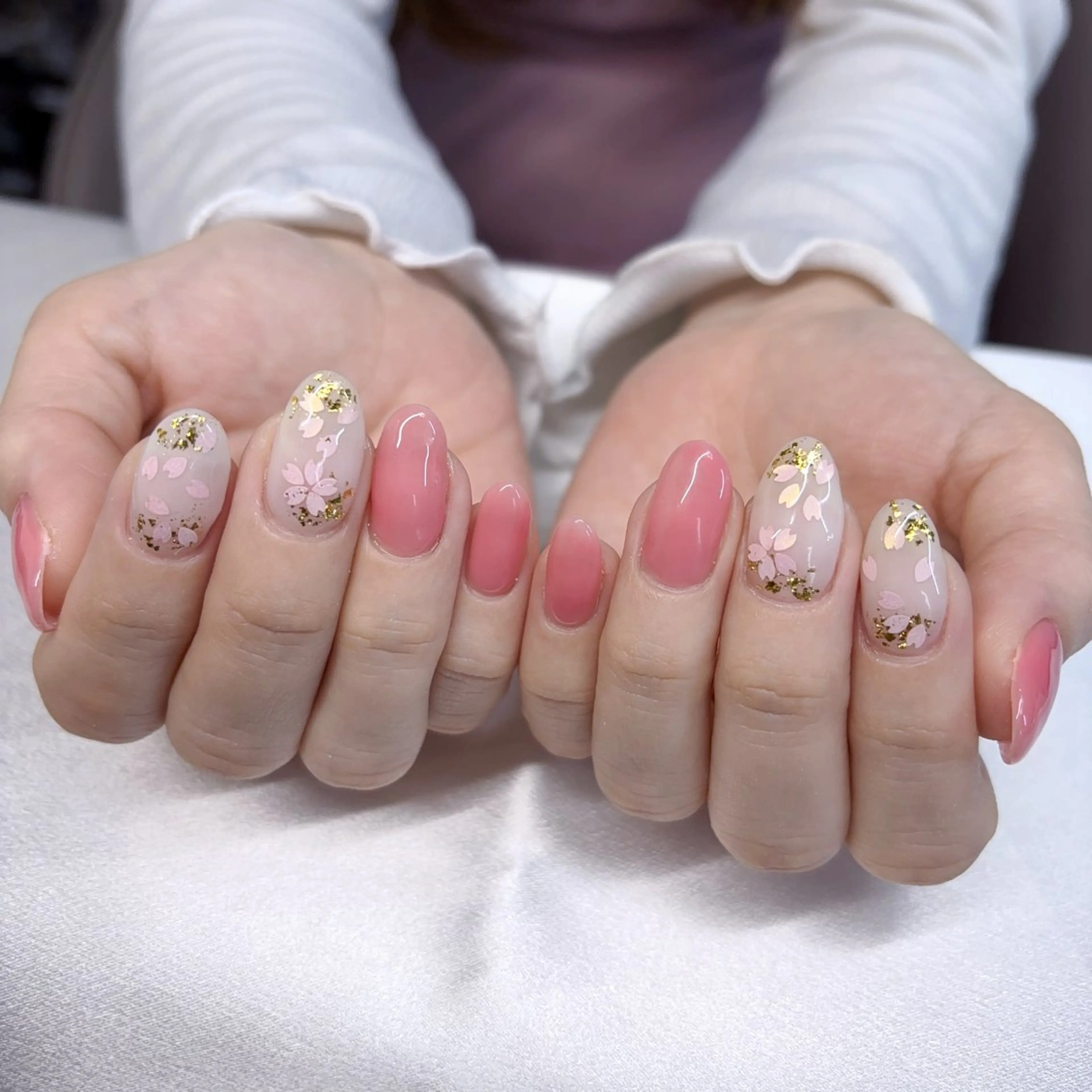 ネイル シンプルネイル 春ネイル ハンドネイル Rika  nail cocoのネイルデザイン
