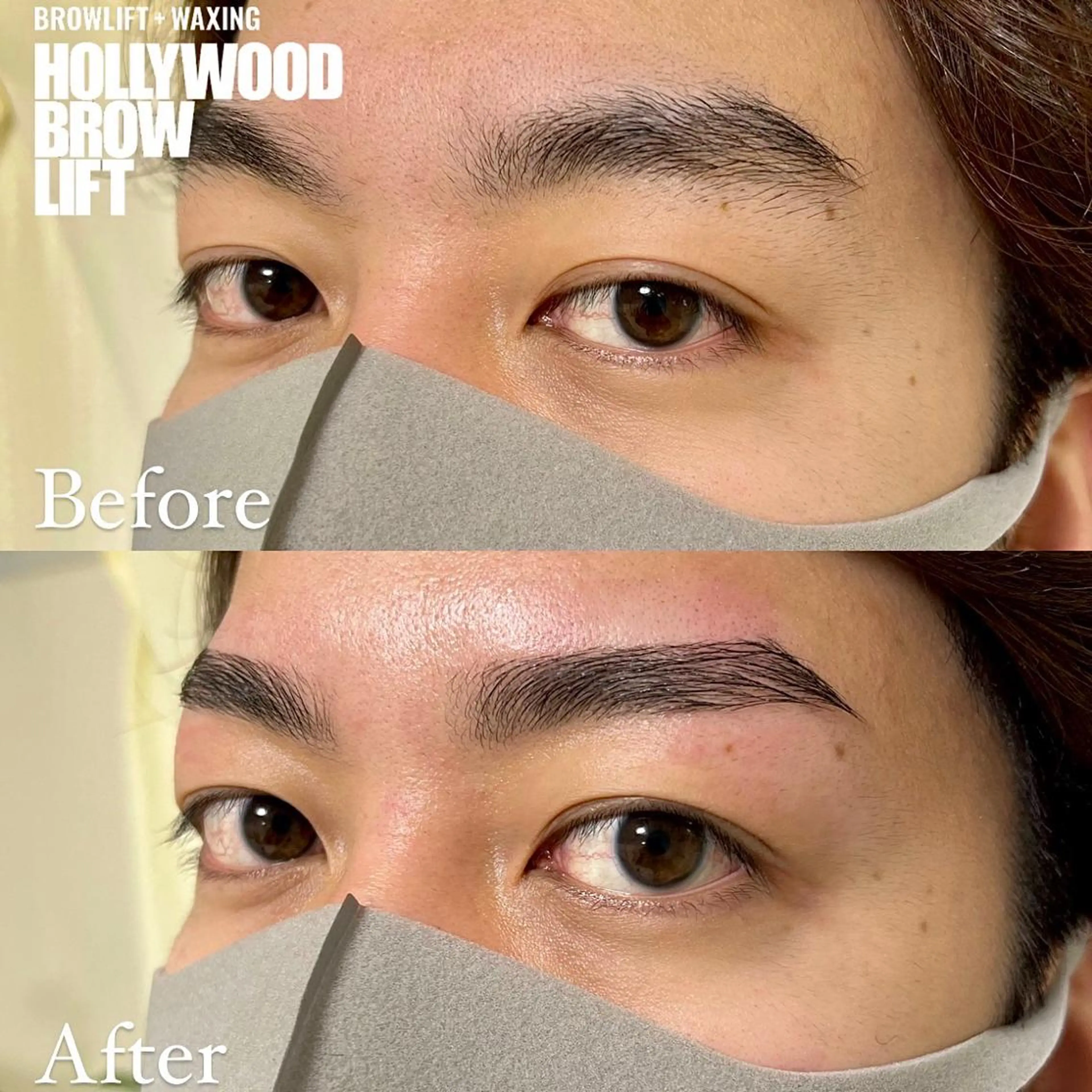 メンズ アイブロウ メンズパーマ ハリウッドブロウリフト 眉毛ワックス脱毛 Three 👑まつげ＆眉の眉毛・アイブロウイメージ