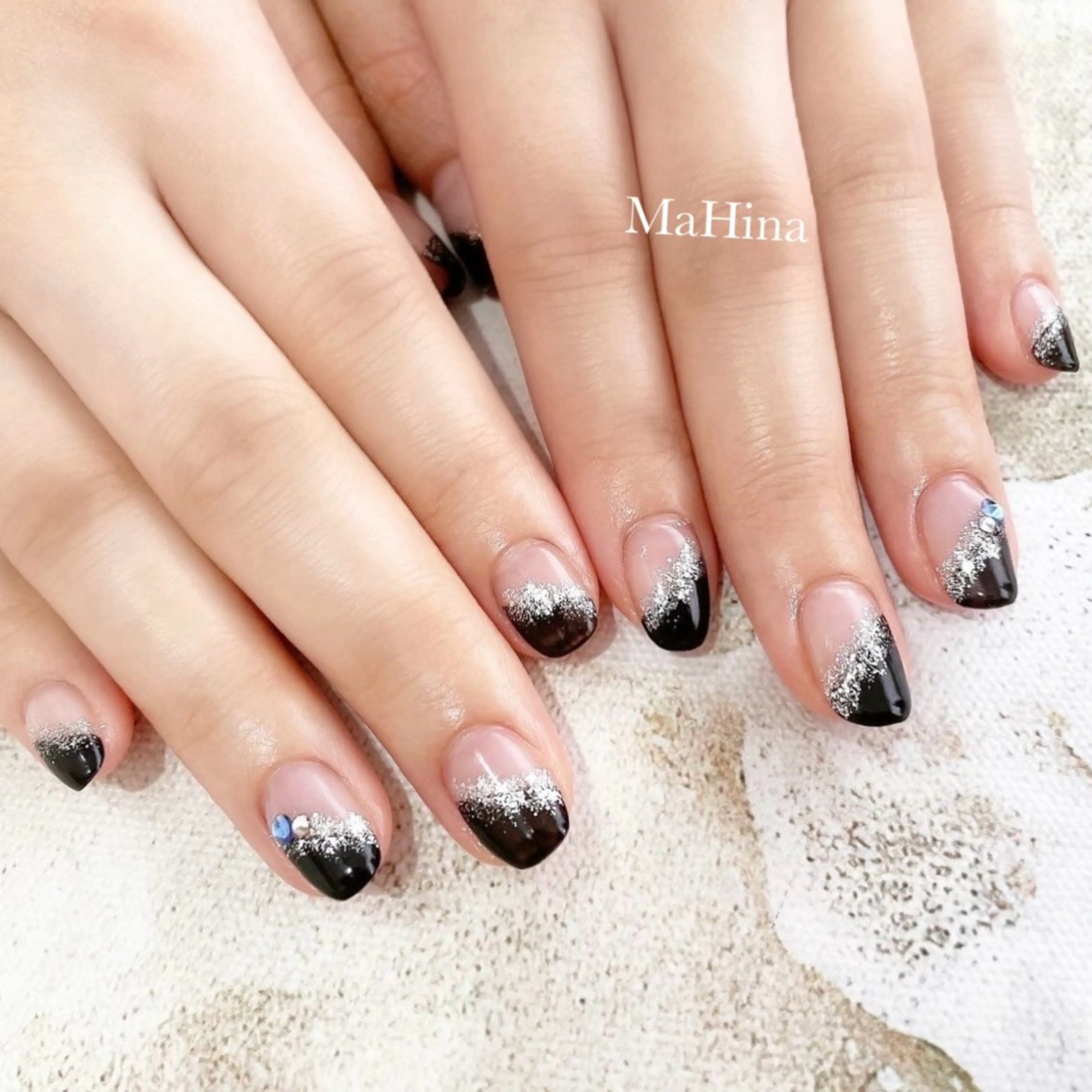 ネイル フレンチネイル ハンドネイル MaHina🌙 salonのネイルデザイン