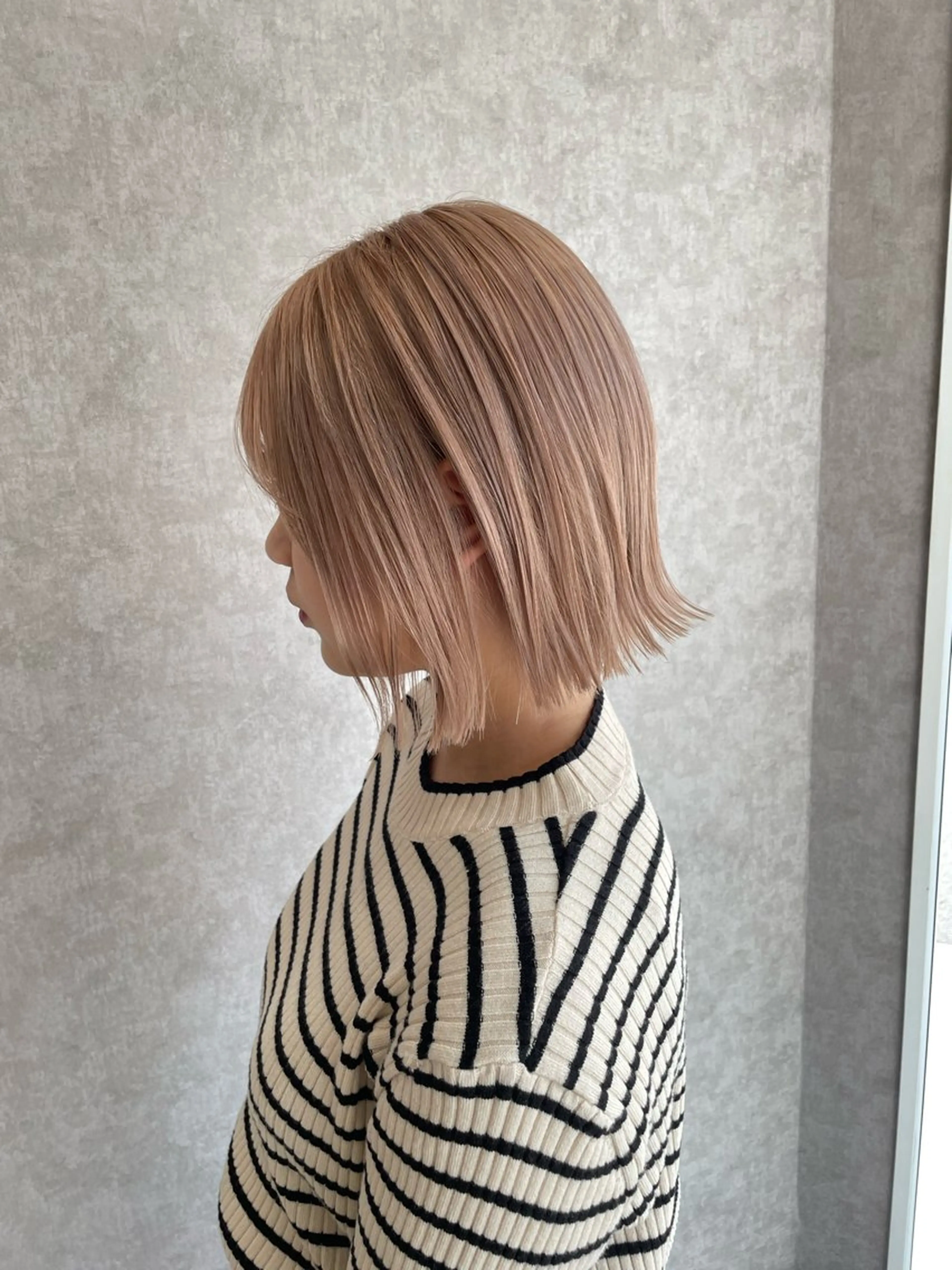 ショート カラー 縮毛矯正ボブ/ 髪質改善/カットのヘアスタイル