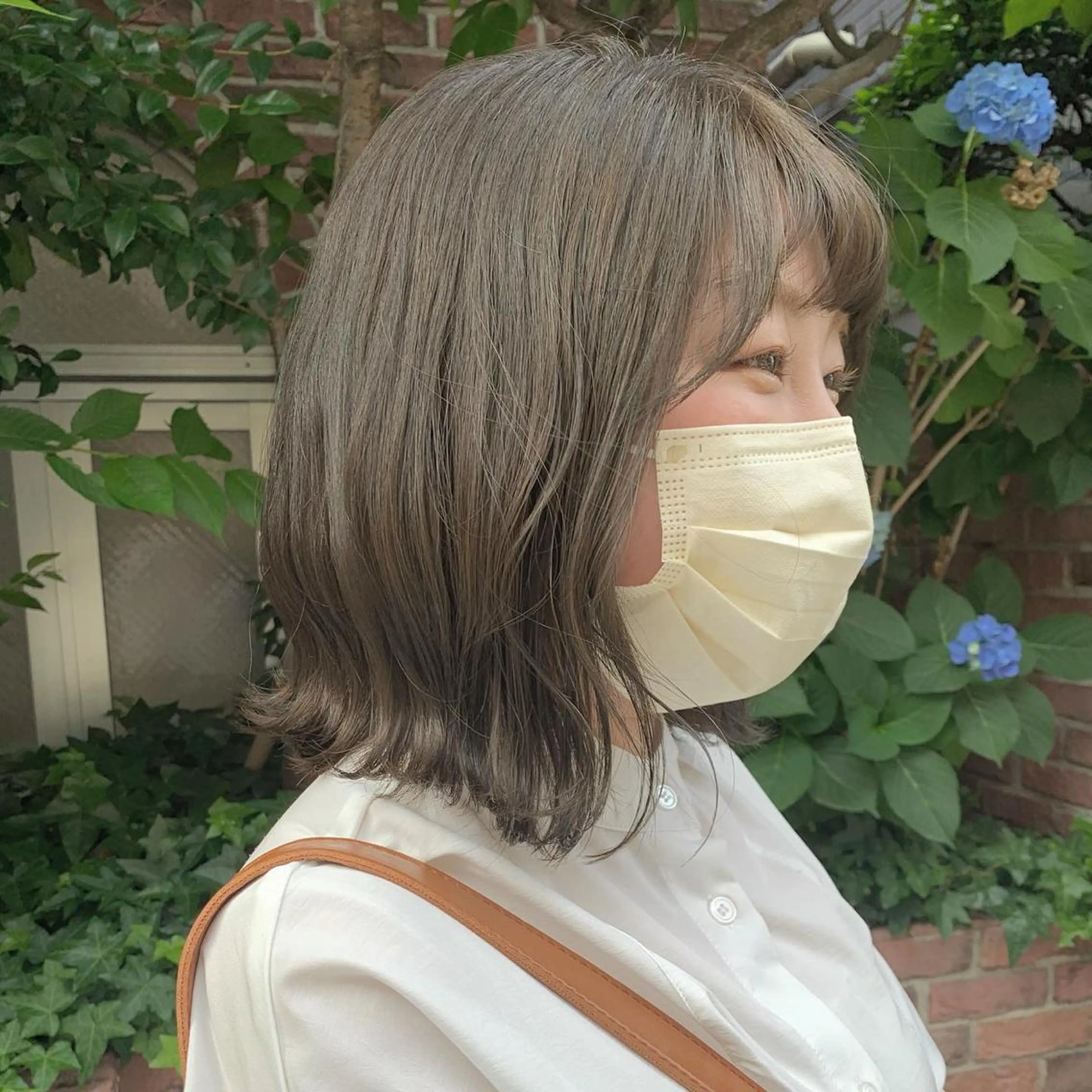 ミディアム イエローカラー カット ヘアカラー ayaka 大宮のヘアスタイル