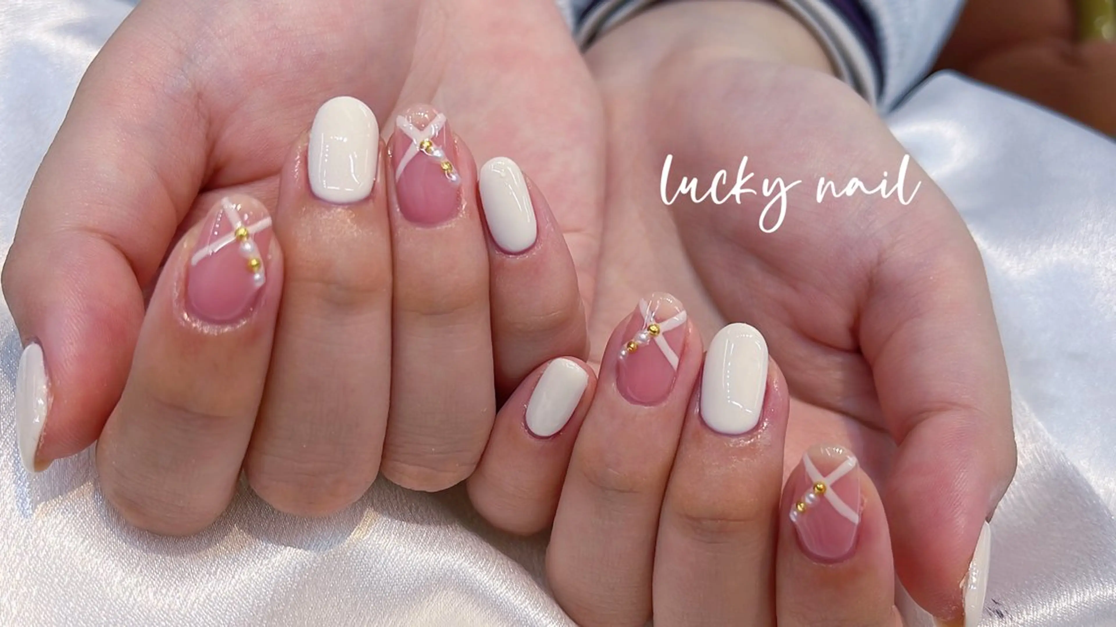 ネイル チークネイル 長さ出し ジェルネイル マグネットネイル 持ち込み ハンドネイル ハンドケア ラッキーネイルサロン 西川口東口店のネイルデザイン