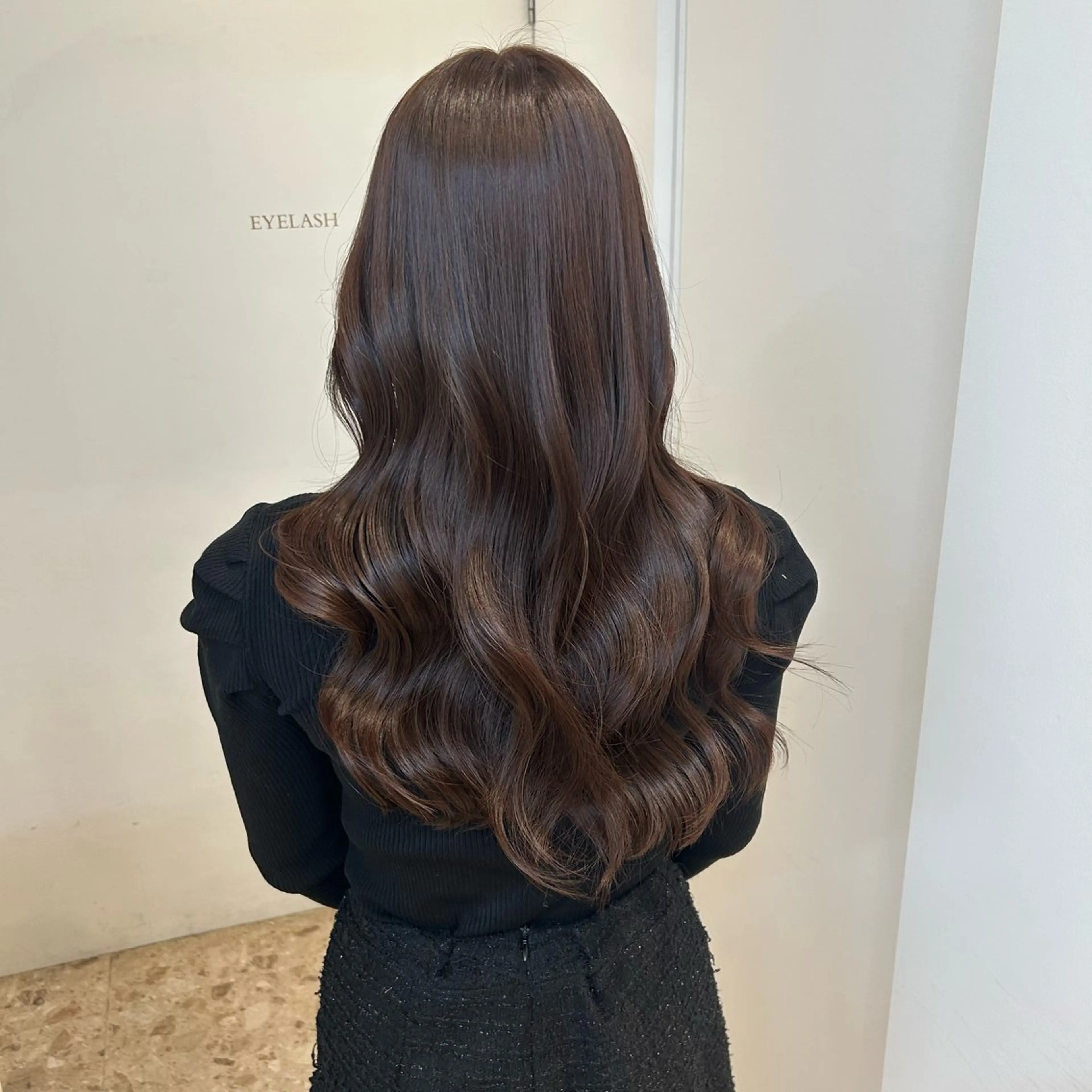 ロング カラー オリーブ/赤み消し 透明感/Akaneのヘアスタイル