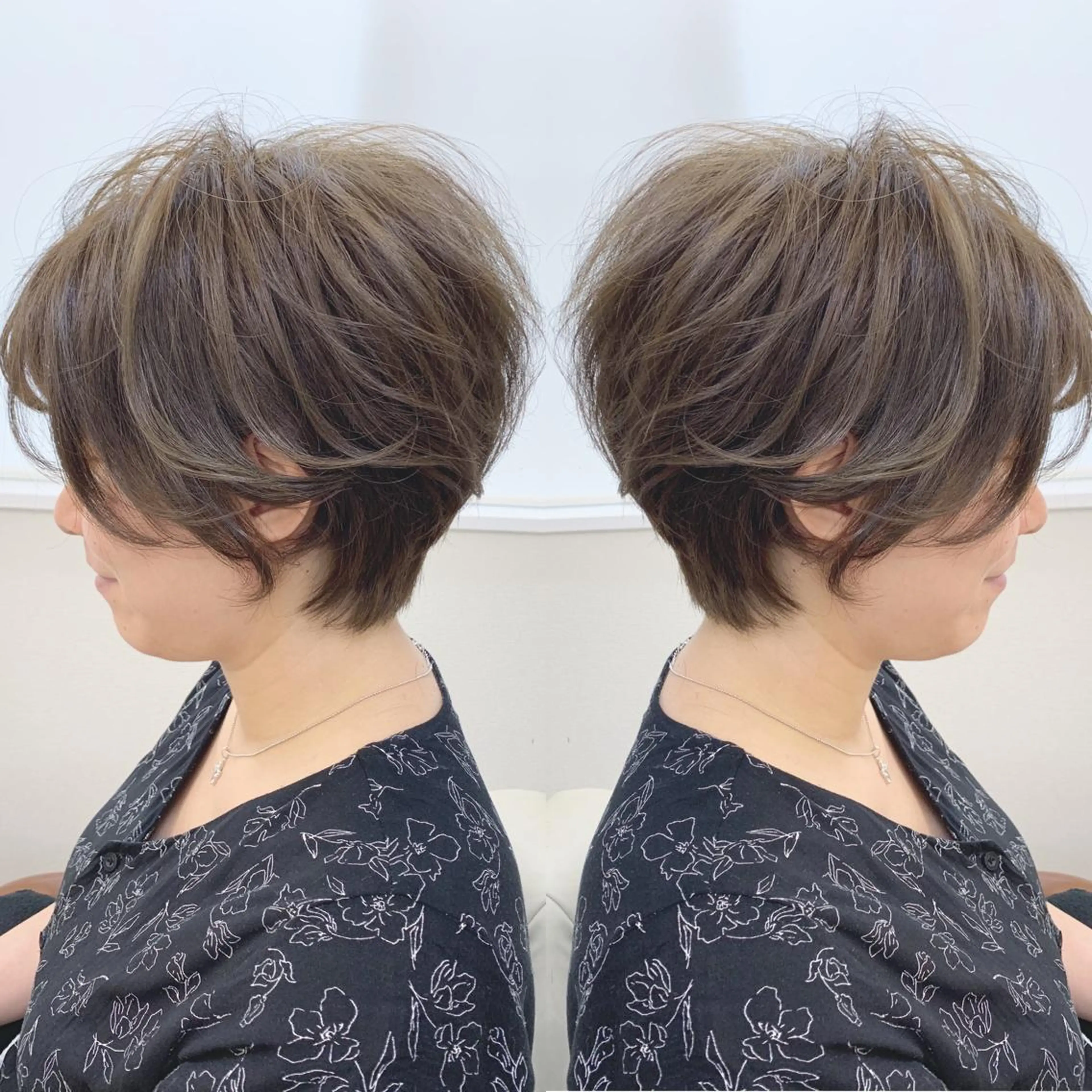 ショート ショートボブ ボブ ショートヘア カット ヘアカラー H (エイチ) 烏丸御池店のヘアスタイル