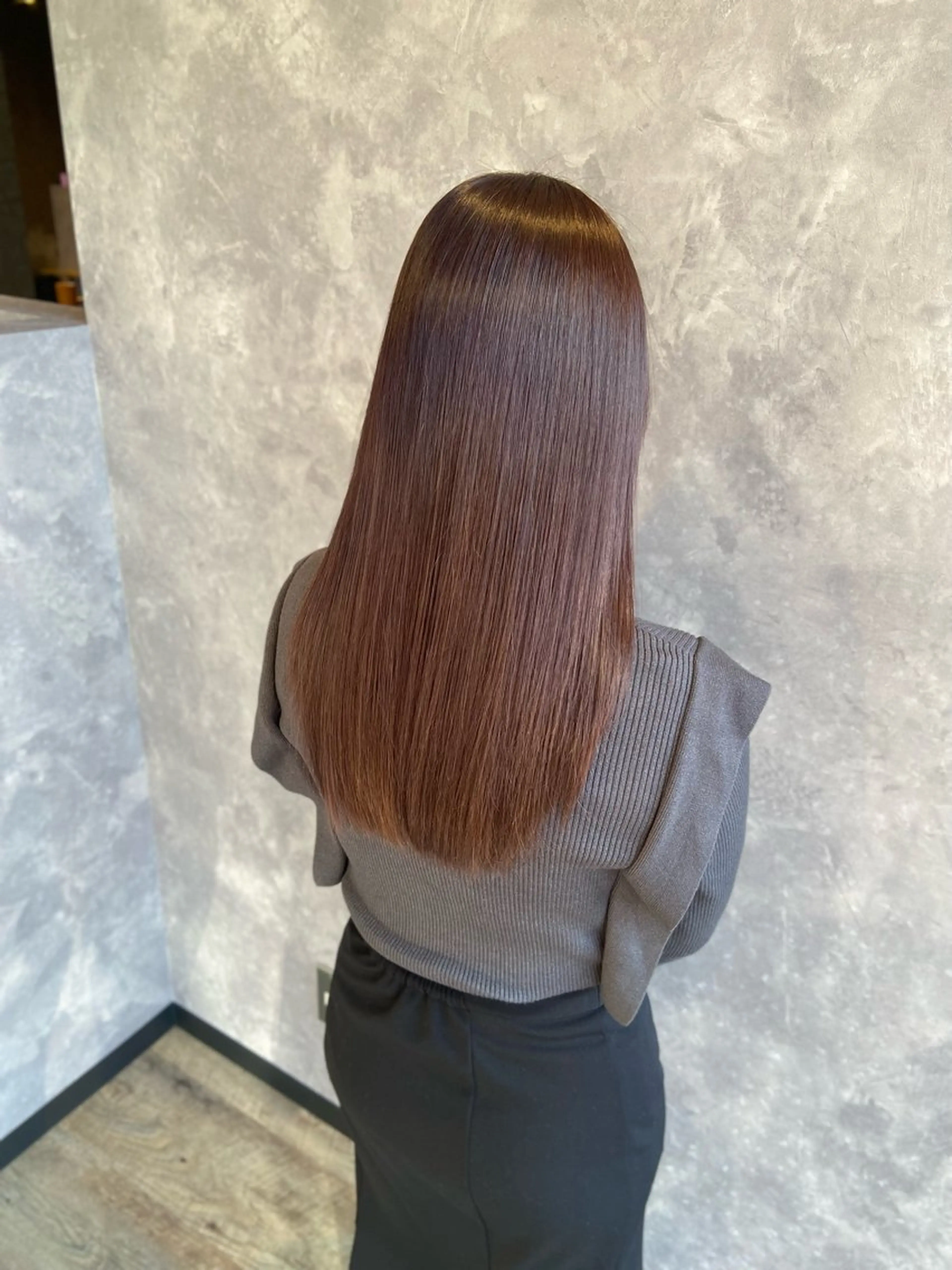 ロング 縮毛矯正 トリートメント 山本 拓弥のヘアスタイル