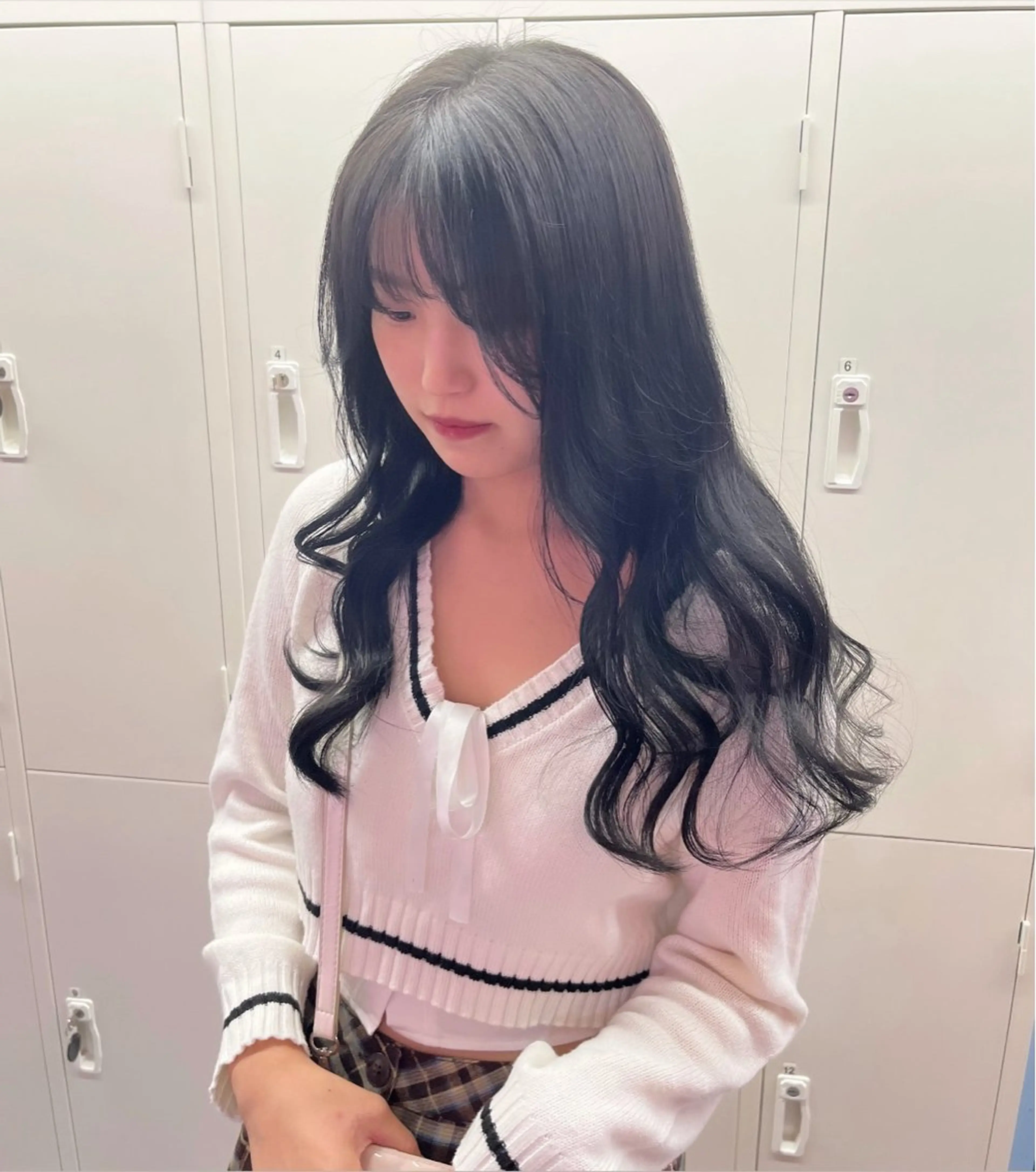 ロング カラー オリーブカラー カット ヘアカラー 🎀艶モテ/髪質改善 🎀♡𝒀𝑼𝑨♡のヘアスタイル