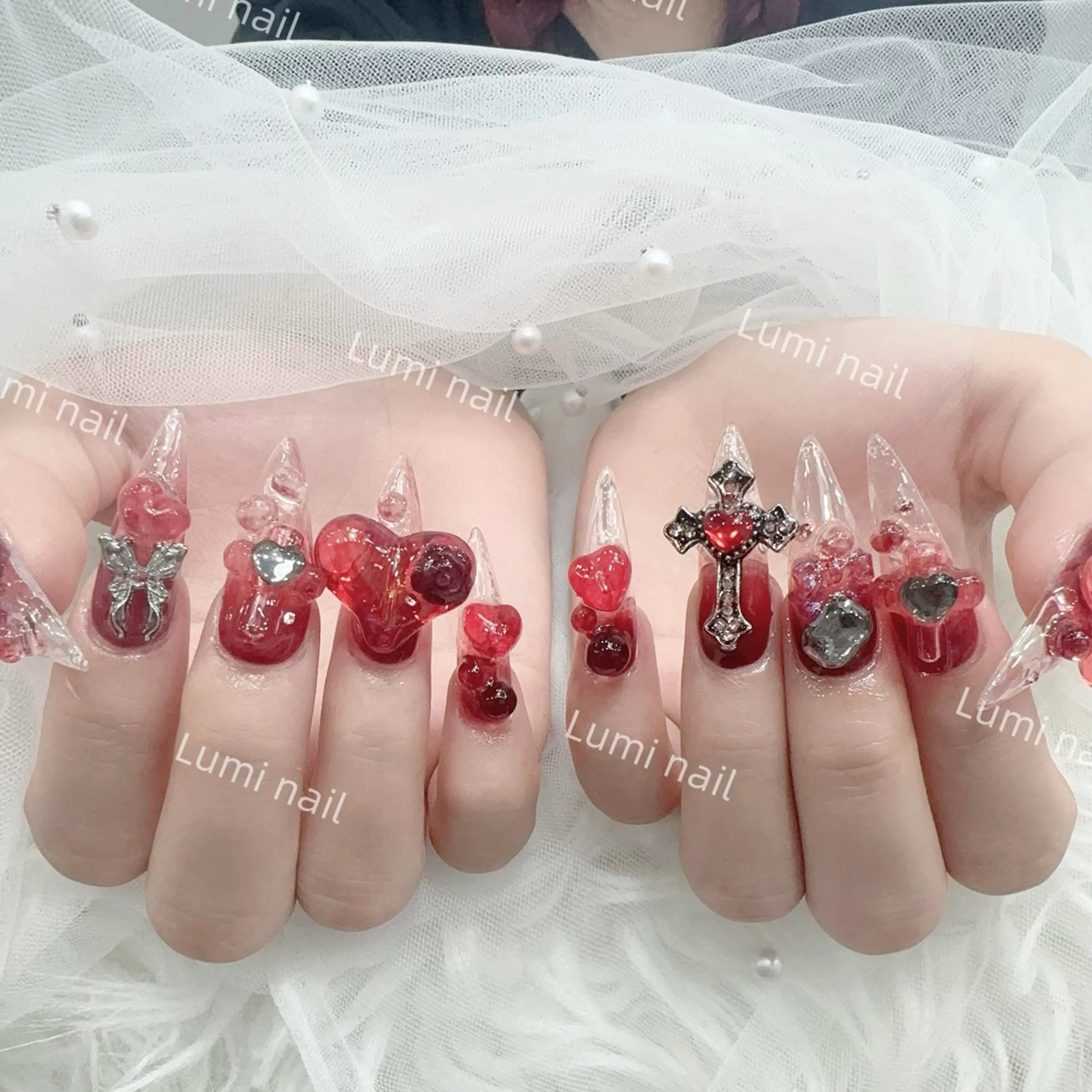 ネイル フットネイル ジェルネイル キラキラネイル オフィスネイル ピンク Lumi Nail Salonのネイルデザイン