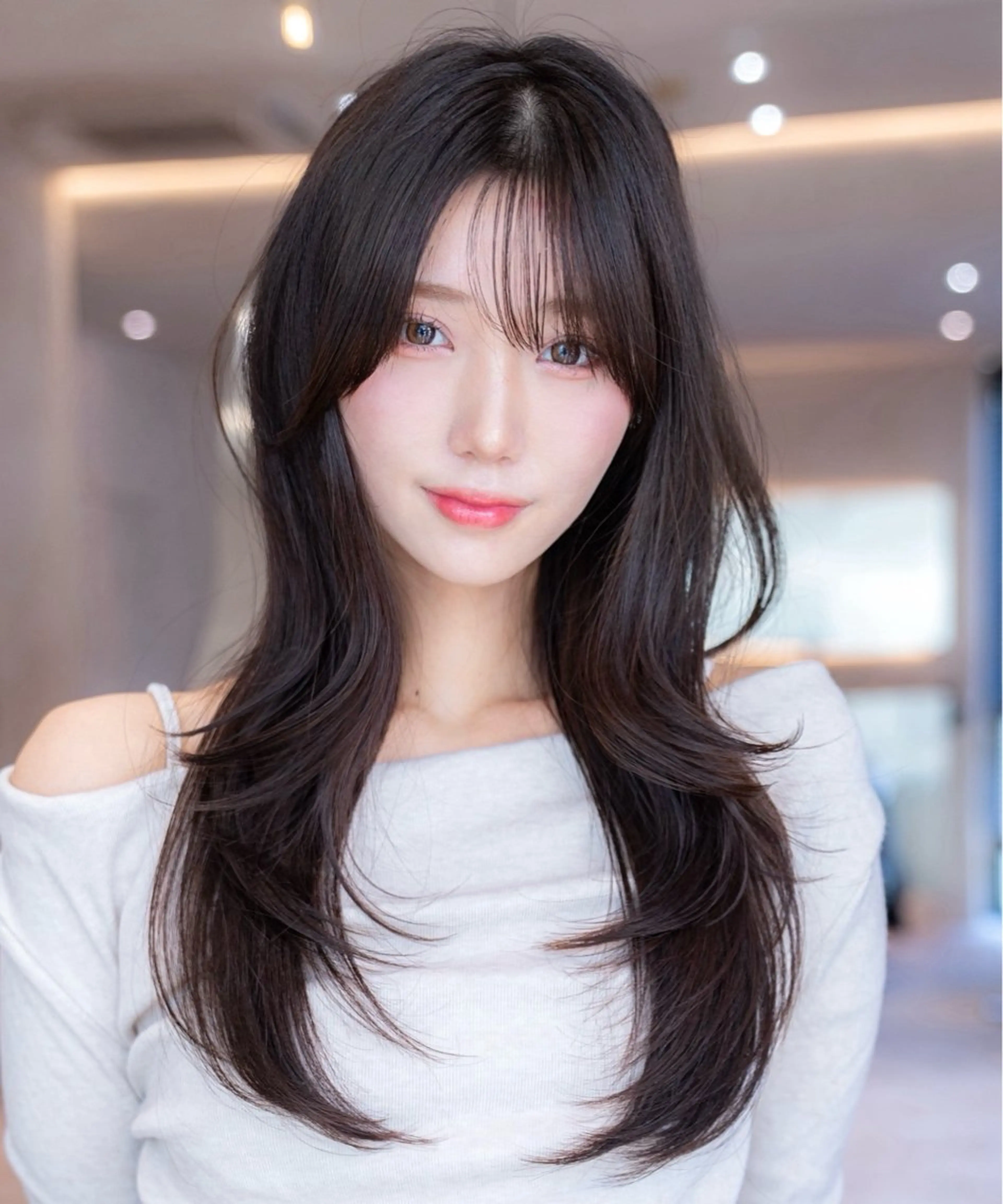 ロング カラー くびれヘア くびれレイヤー レイヤーカット カット トリートメント レイヤー/ハッシュ 渋谷/サッタのヘアスタイル