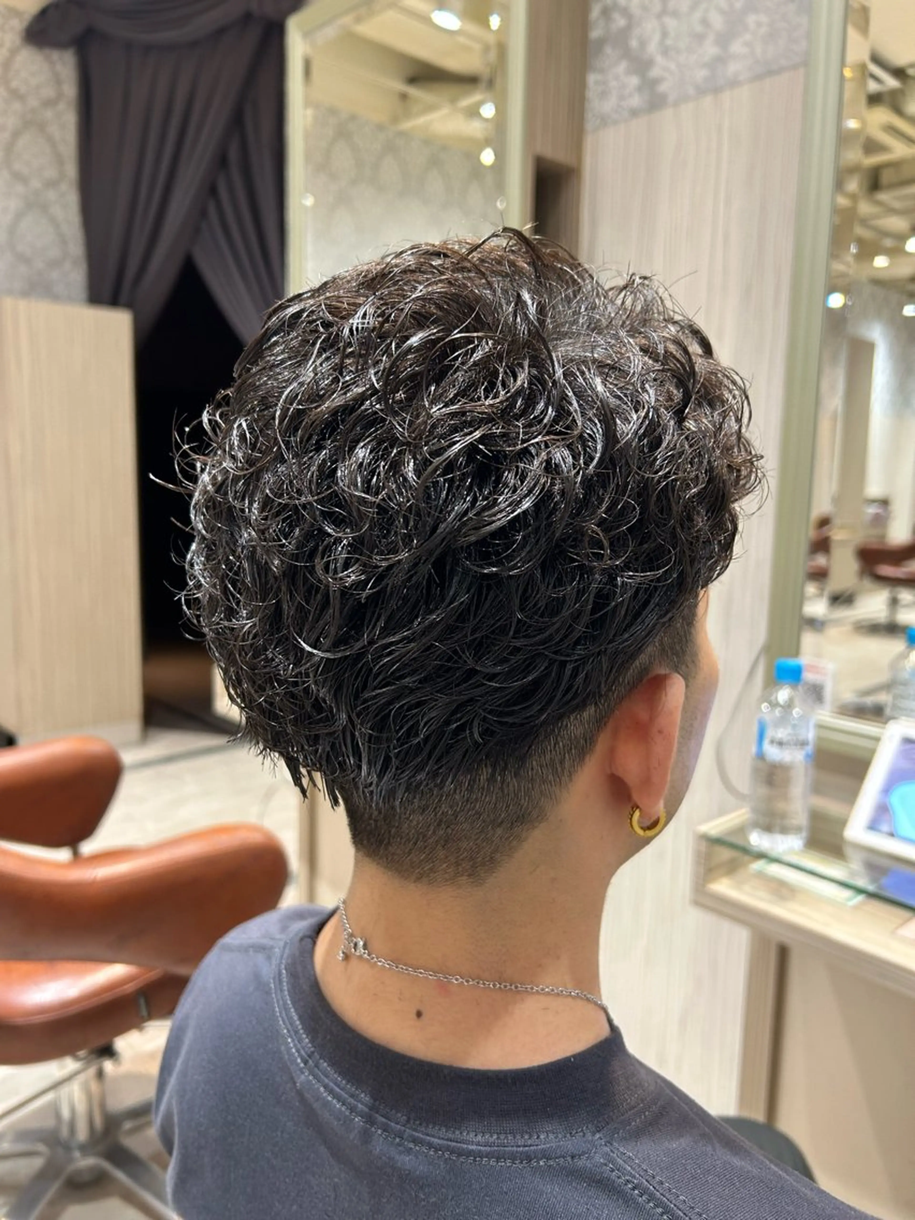 ショート パーマ メンズ カット パーマ 一戸 拓斗のヘアスタイル