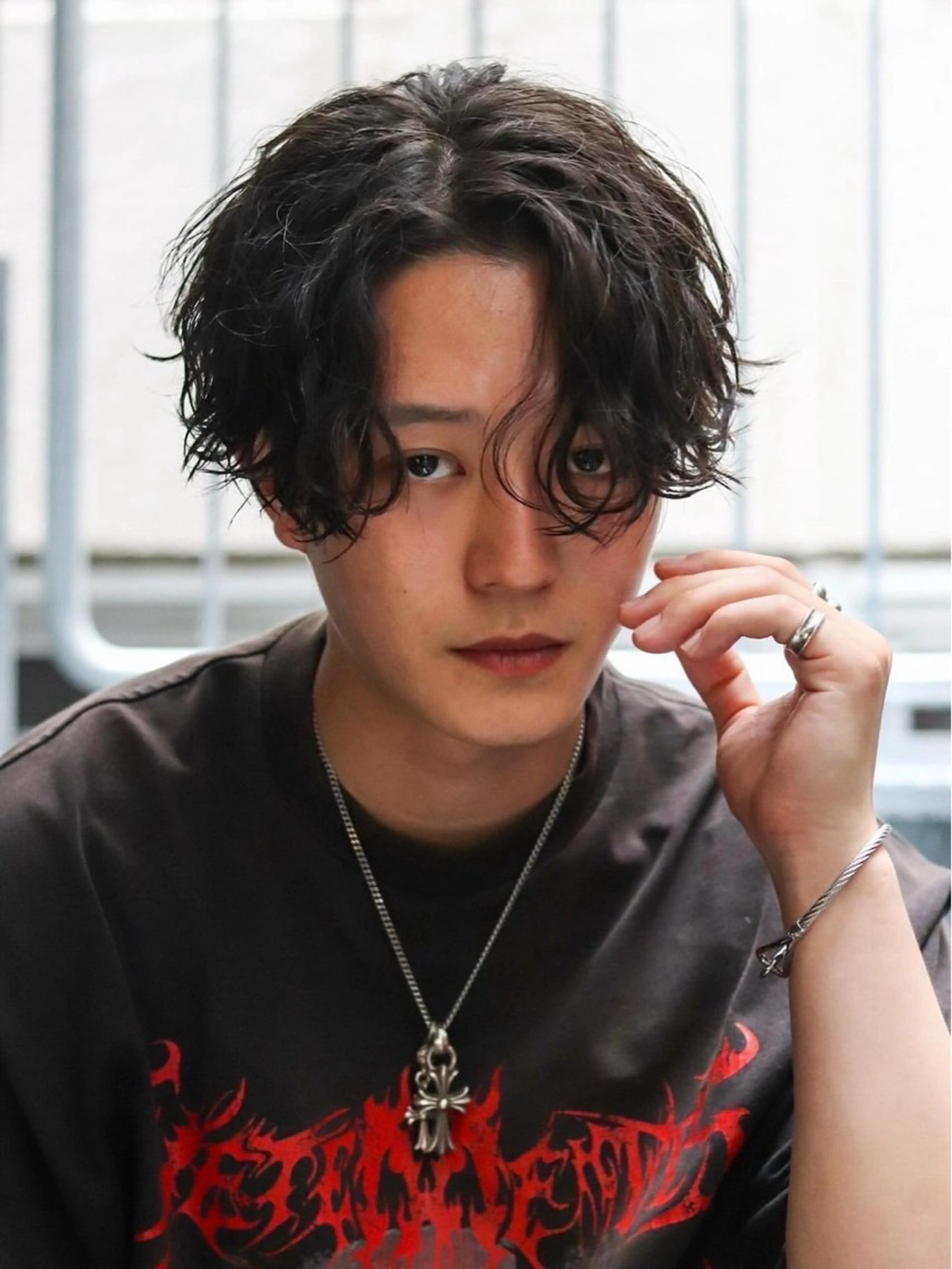 ミディアム パーマ メンズ 楽にキマる🔥垢抜け ヘア/RAIKIのヘアスタイル