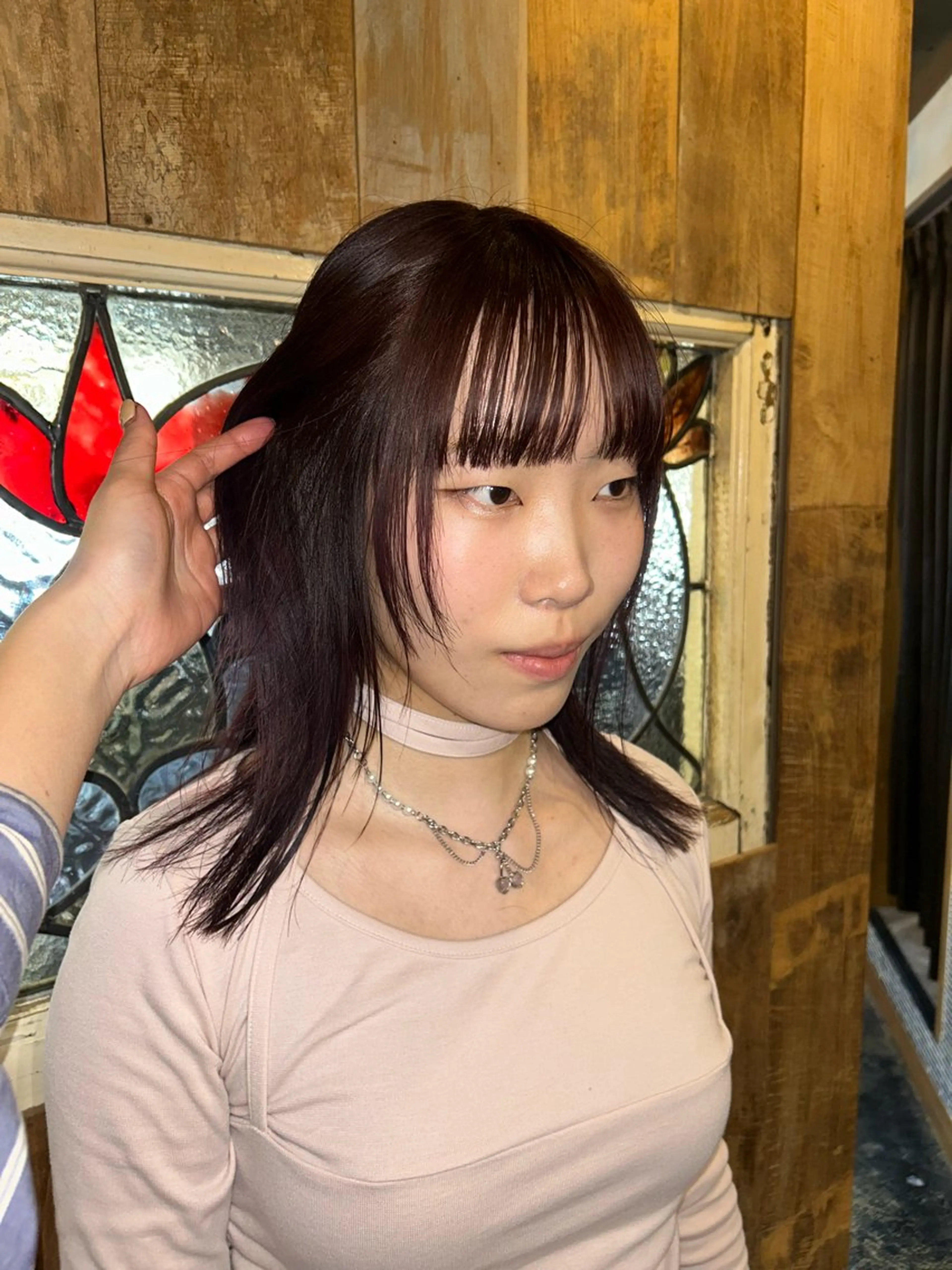 ミディアム レイヤー/暖色カラー /似合わせ/Moeのヘアスタイル