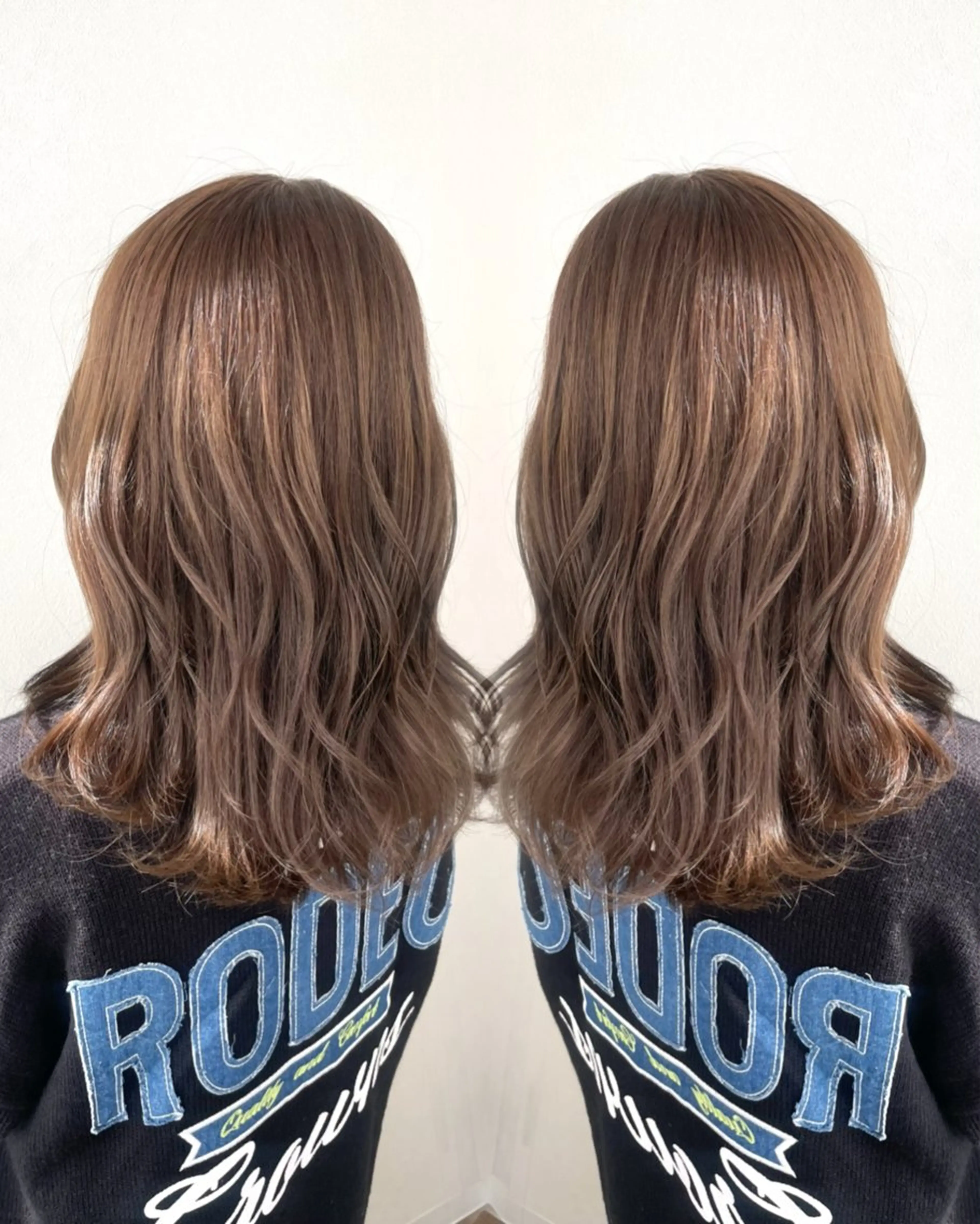 【暗髪卒業👼🏻🎓🌸】透明感抜群✨ブリーチ無しダブルカラー＋前髪カット＋2step TRの写真