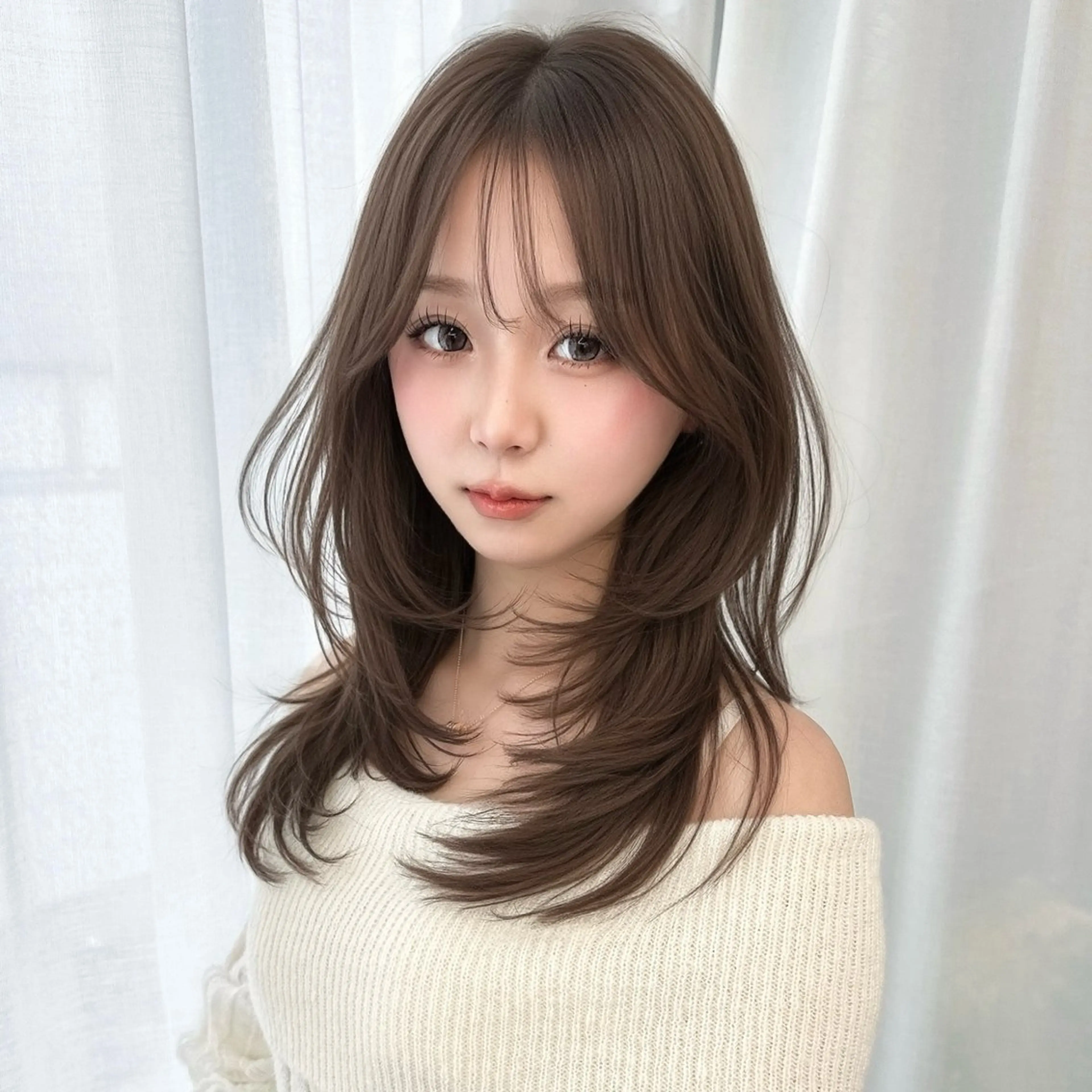 【🌅2月3月限定💞】盛れるカット➕うる艶カラー➕トリートメント➕韓国風巻き🤍の写真