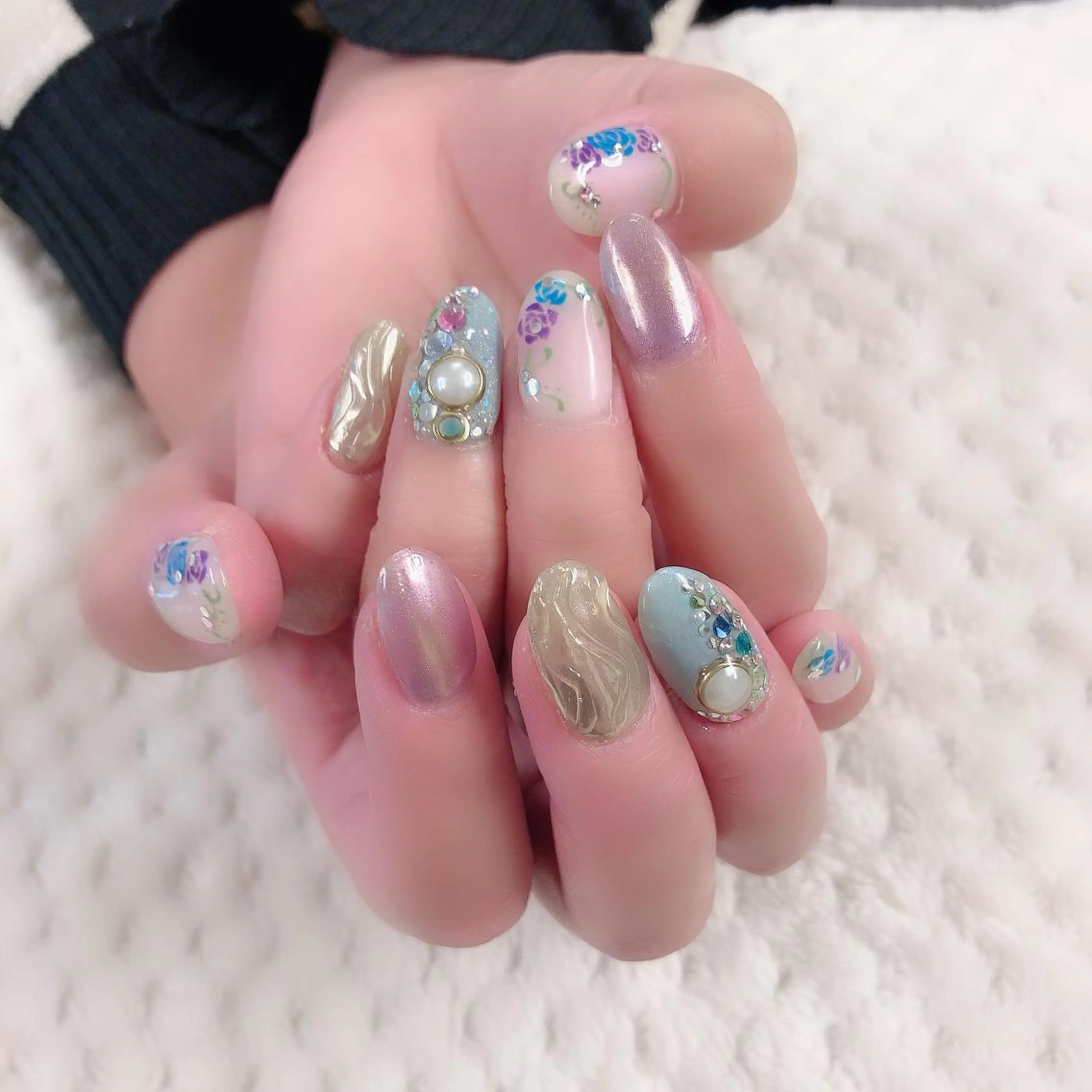 ネイル フラワーネイル ono megumiのネイルデザイン