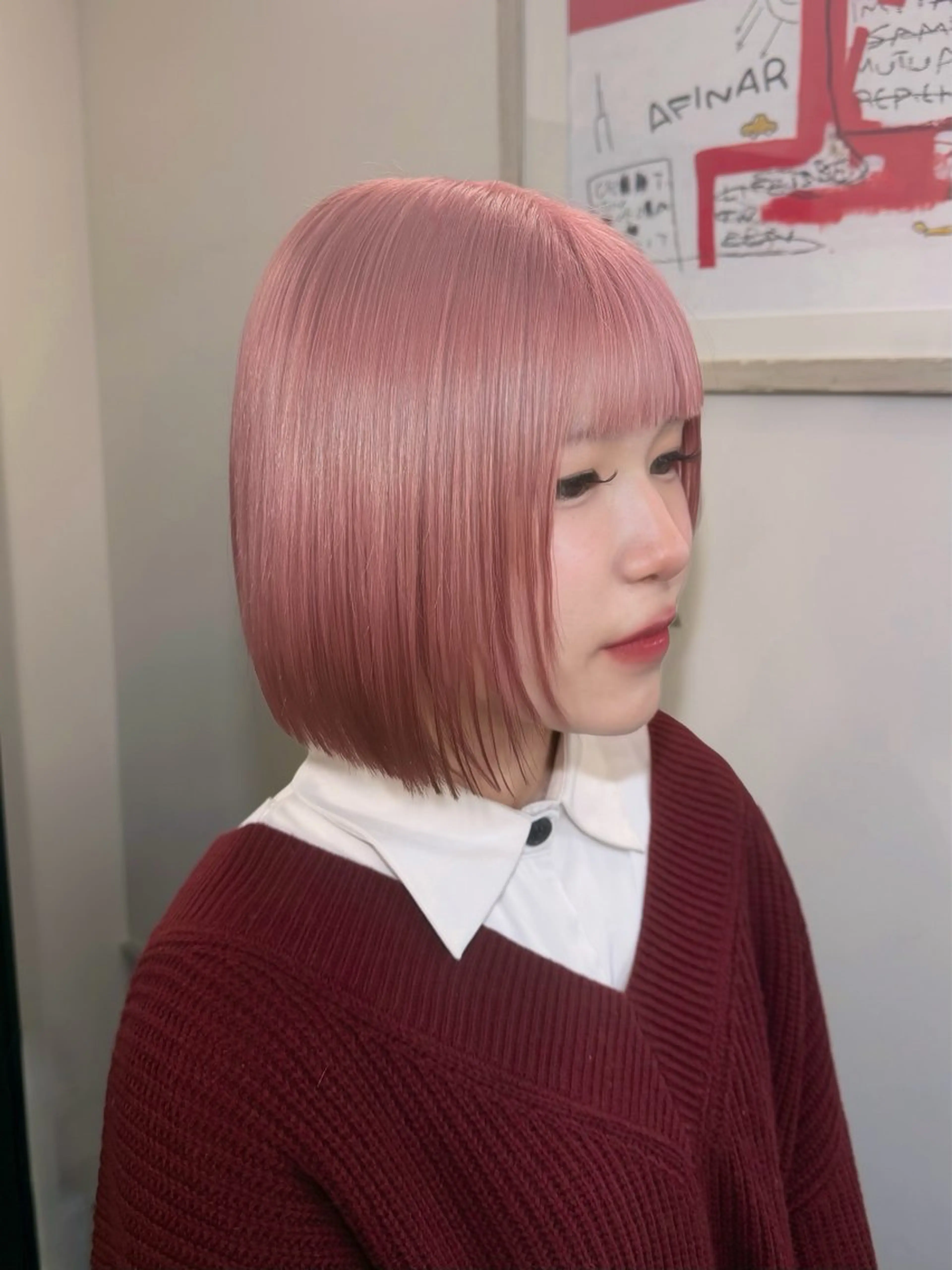 ミディアム カラー ヘアカラー ブリーチ/エクステ/ 新宿/アリルのヘアスタイル