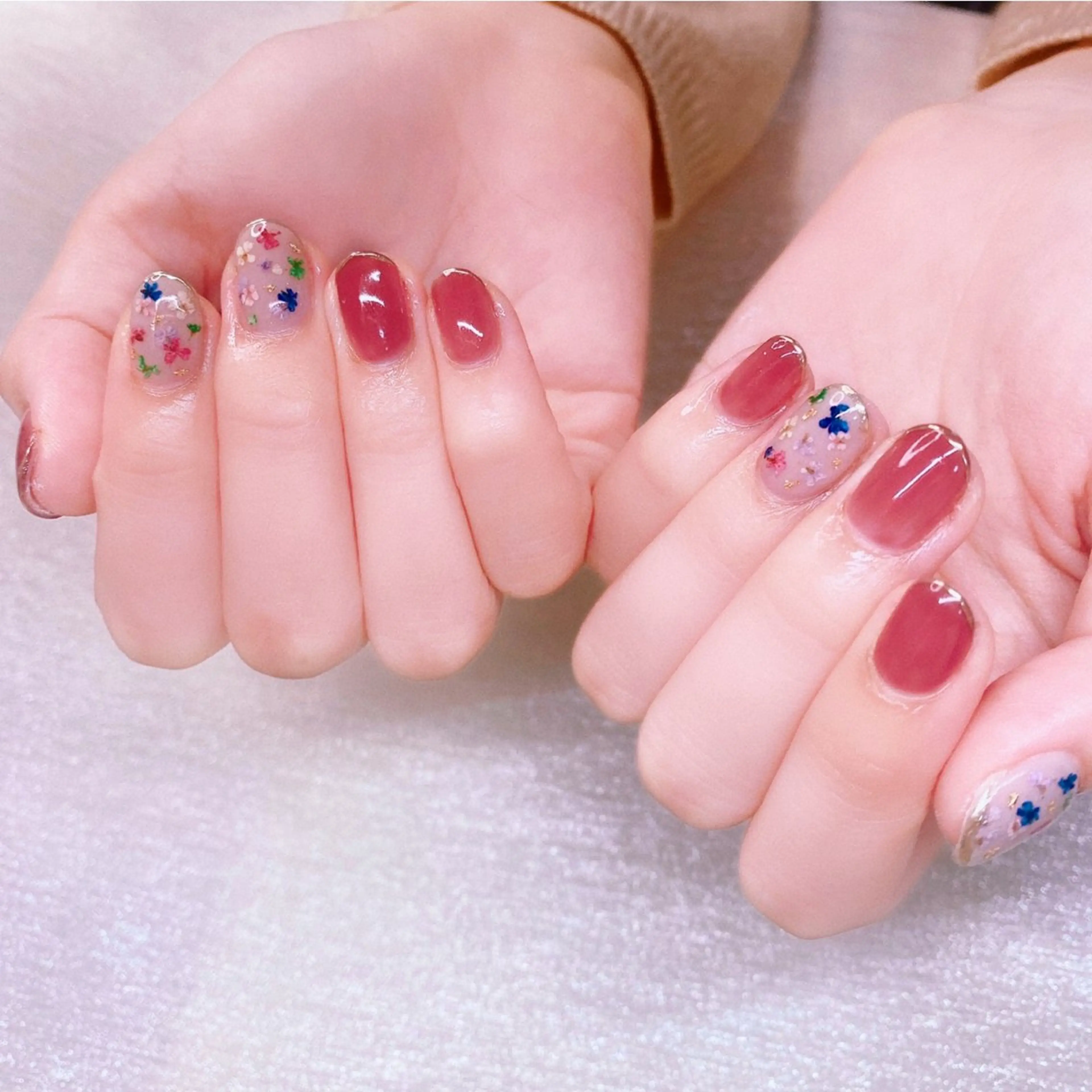 ネイル 長さ出し ハンドネイル Nailist suzuのネイルデザイン