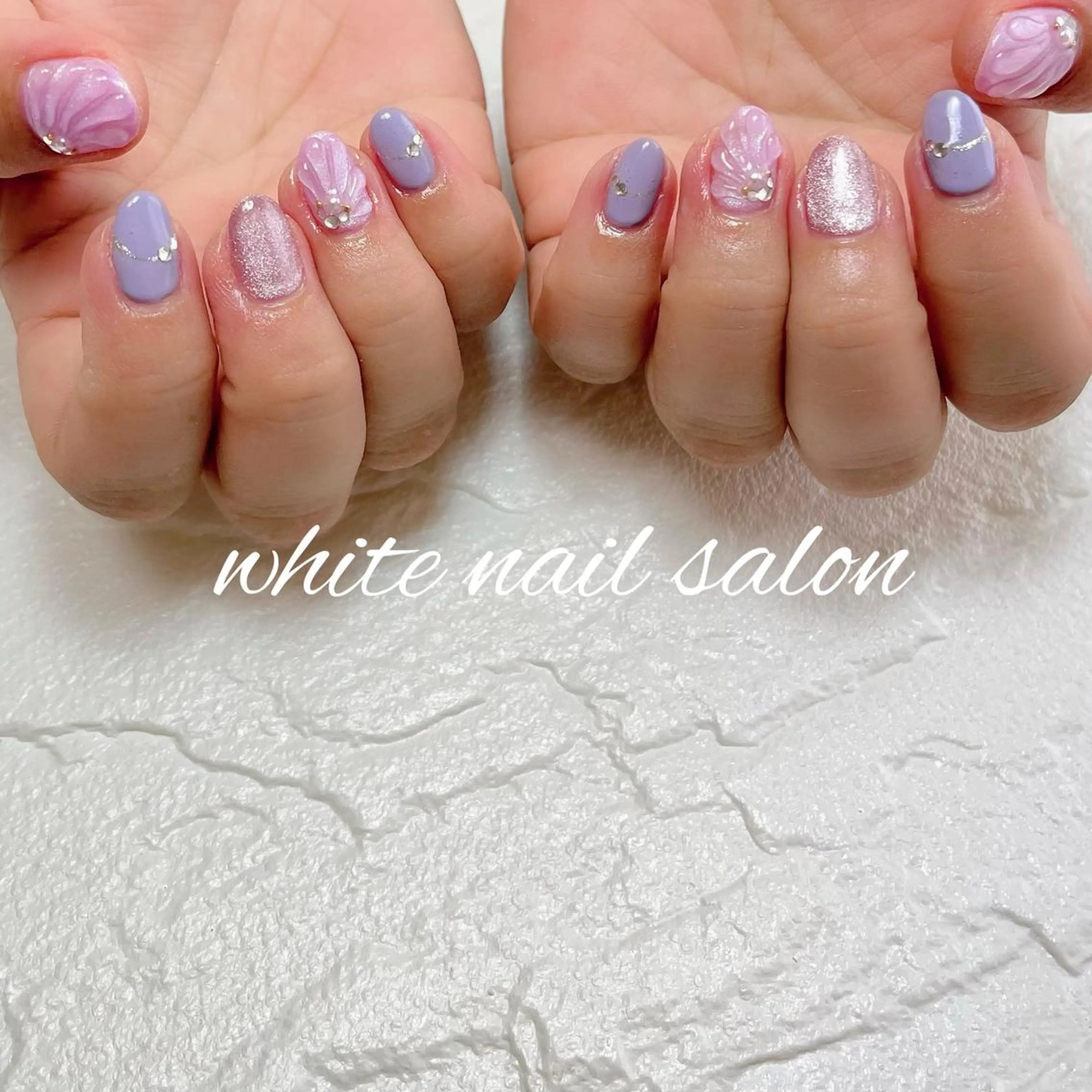 ネイル フットネイル ジェルネイル ハードジェル ラメ(グリッター) 持ち込み ハンドネイル white nail salonのネイルデザイン