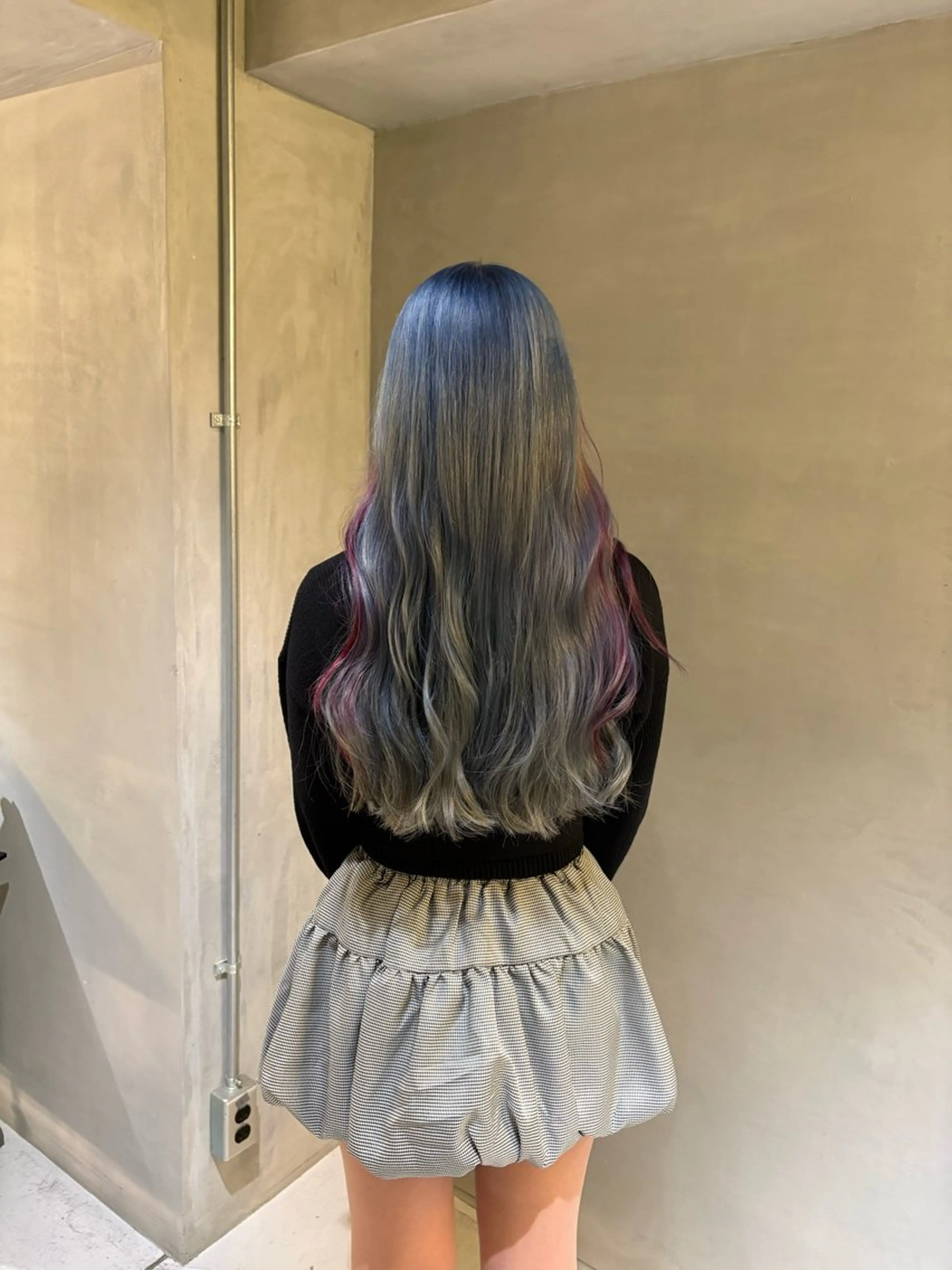 ロング カット ヘアカラー トリートメント マエダ マサシのヘアスタイル