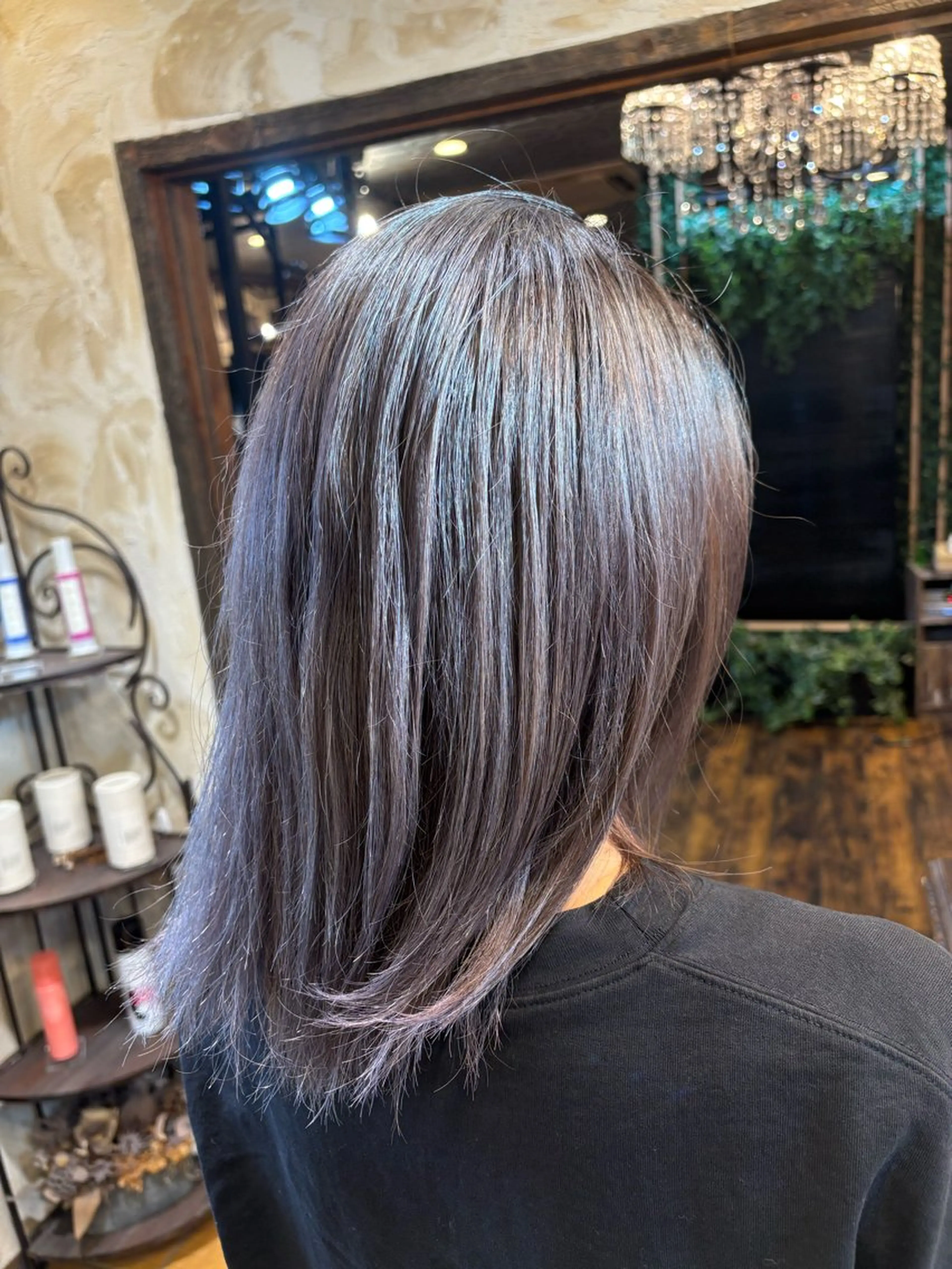 ミディアム カラー Calbari 鎌田美歩のヘアスタイル