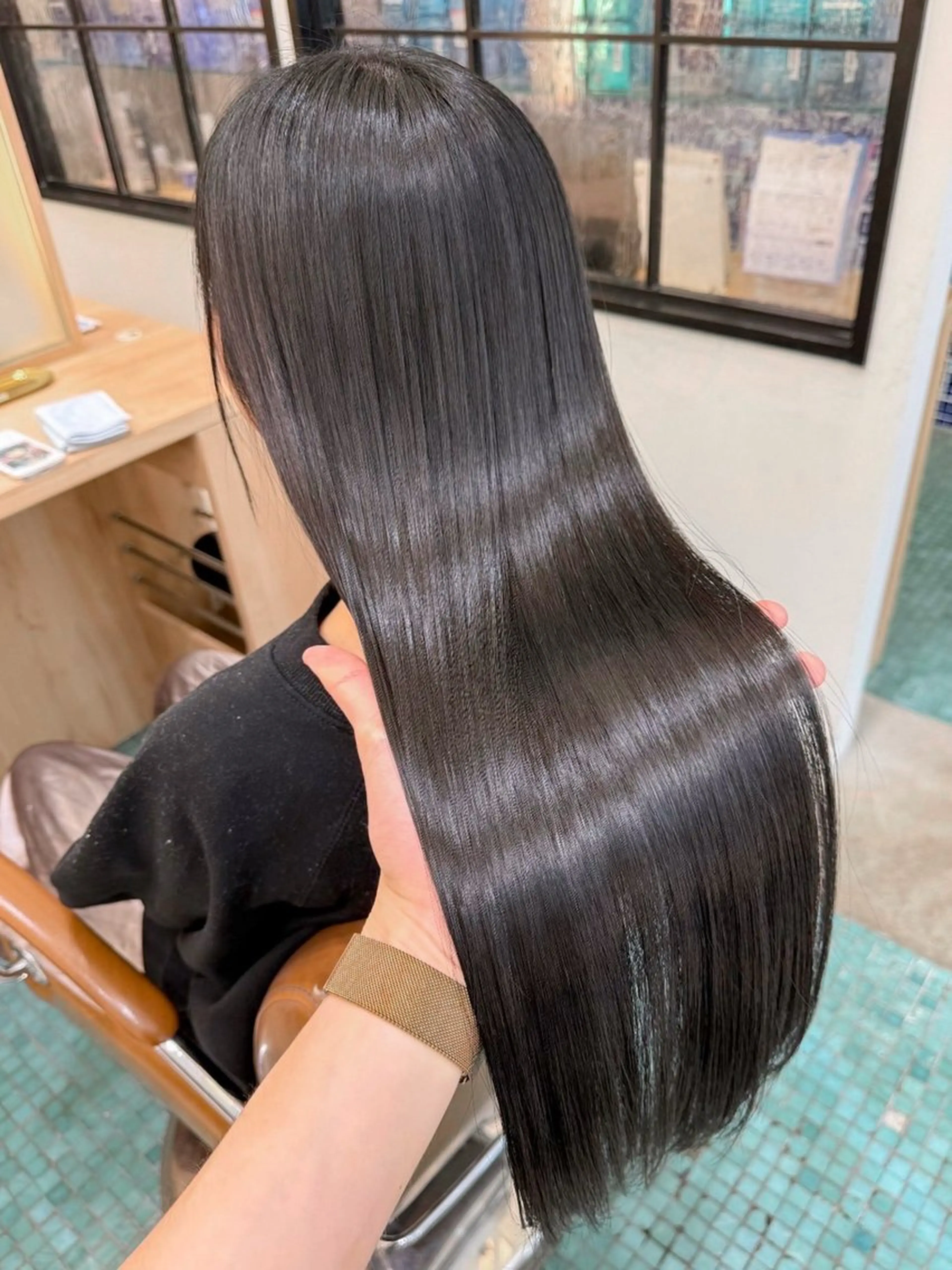 ロング 縮毛矯正 トリートメント 撮影モデル様募集 直樹のヘアスタイル