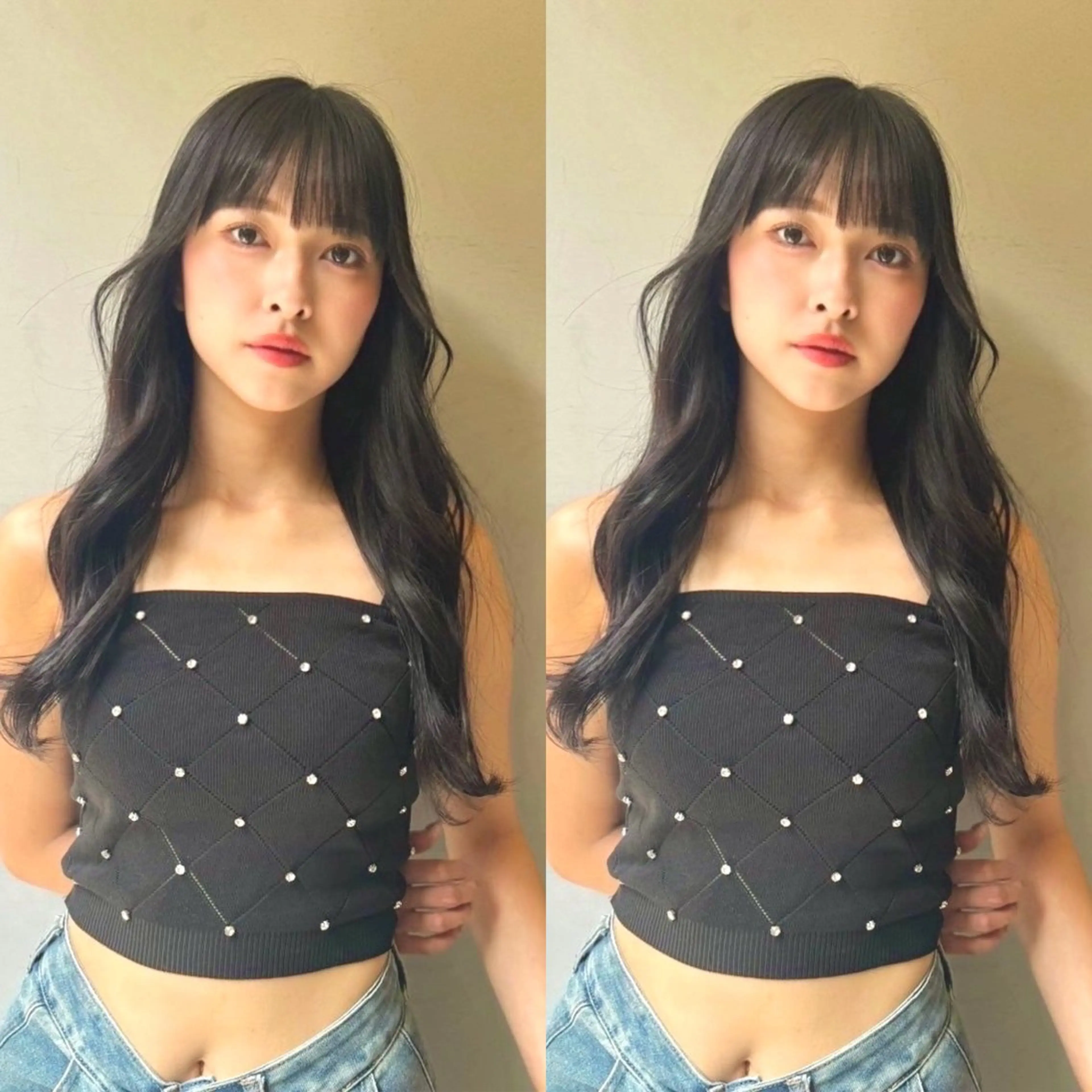 【🍬小顔効果抜群🍬】韓国風レイヤーカット➕シャンプー🧴‎◌𓈒𓐍の写真