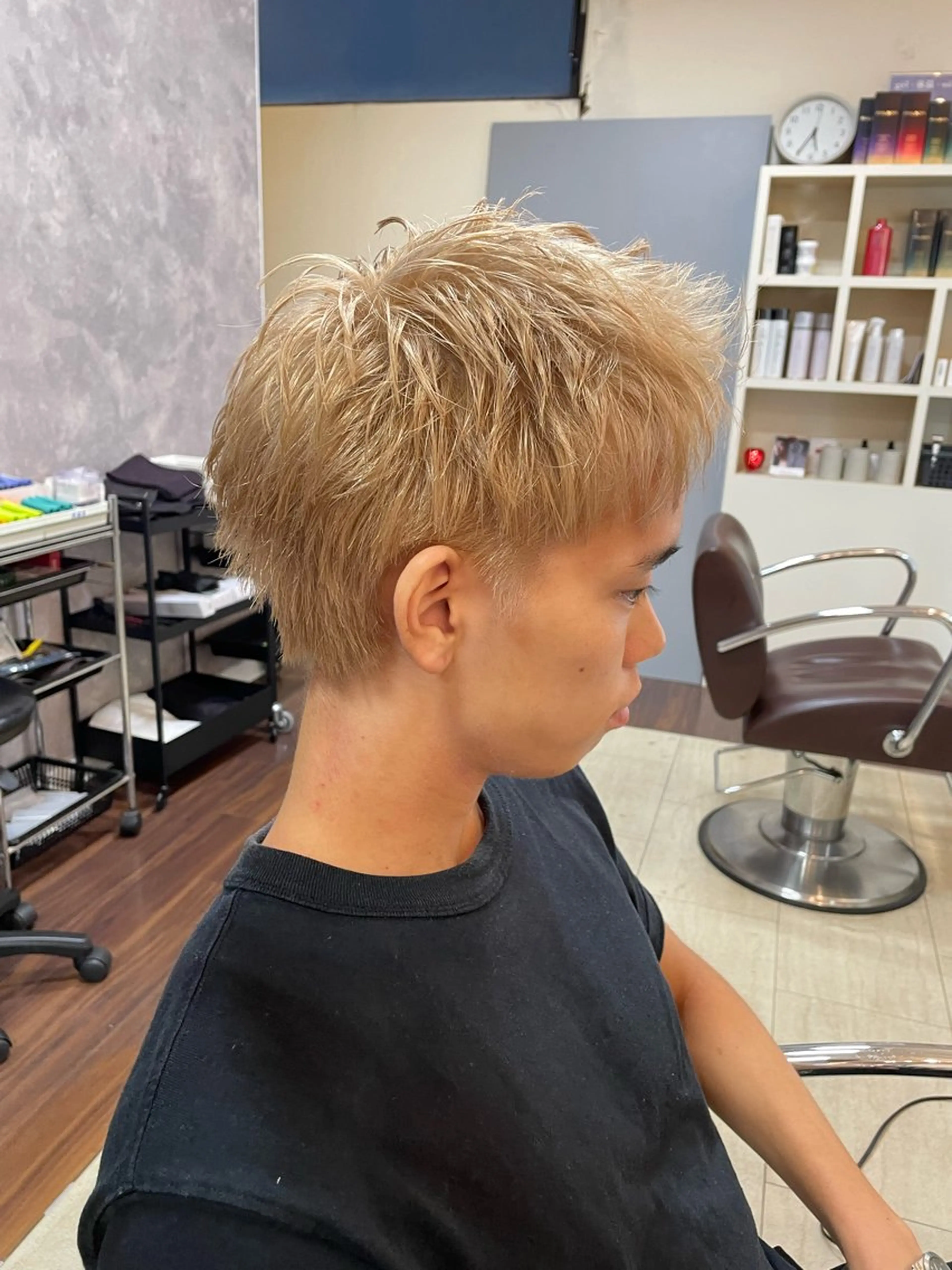 ショート カット ヘアカラー トリートメント 縮毛矯正ボブ/ 髪質改善/カットのヘアスタイル