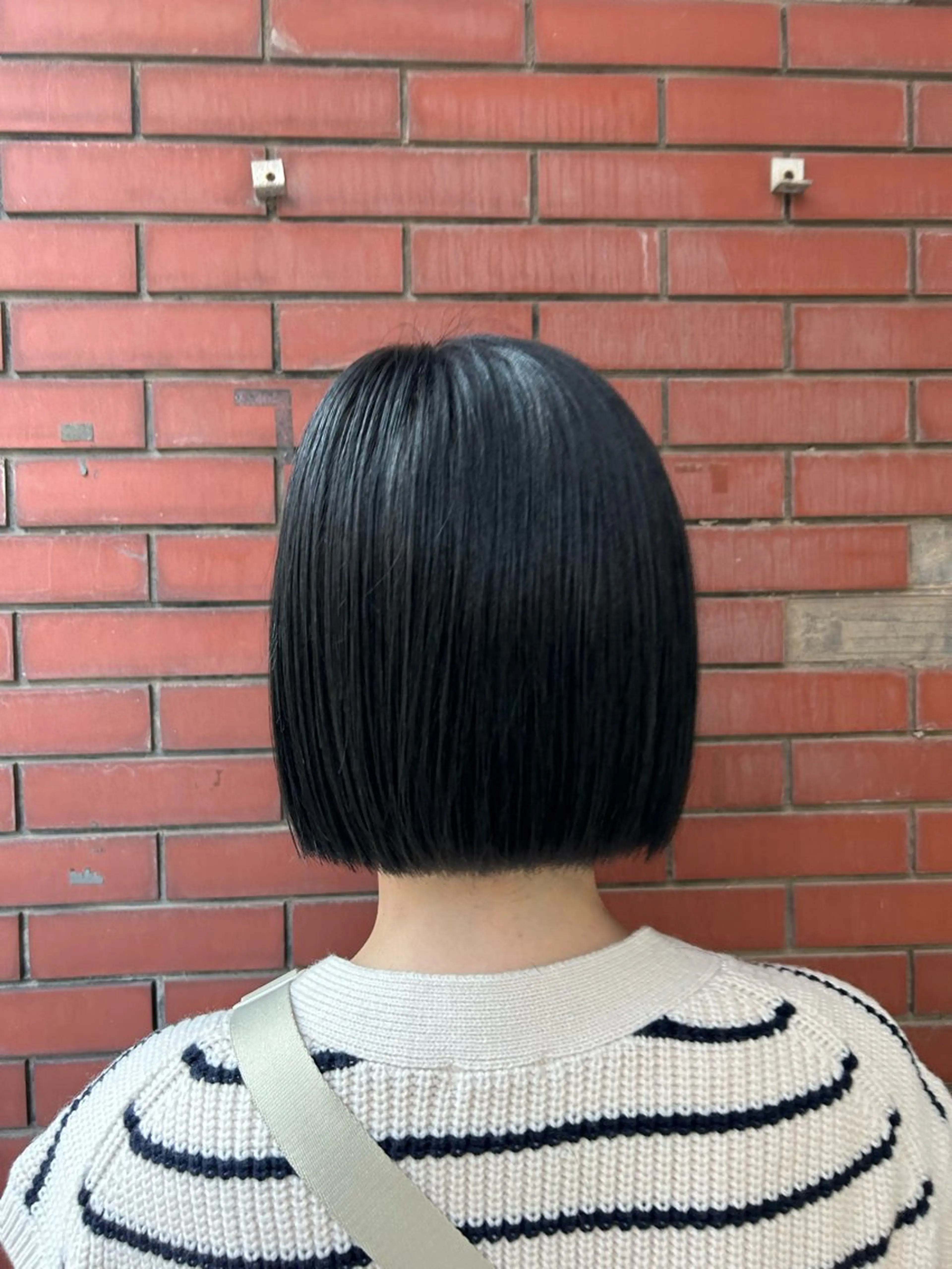 ミディアム カラー 黒髪 ブルーカラー ブルーブラック ボブ カット ヘアカラー 【メンズパーマ特化】 🍏網中勇喜のヘアスタイル