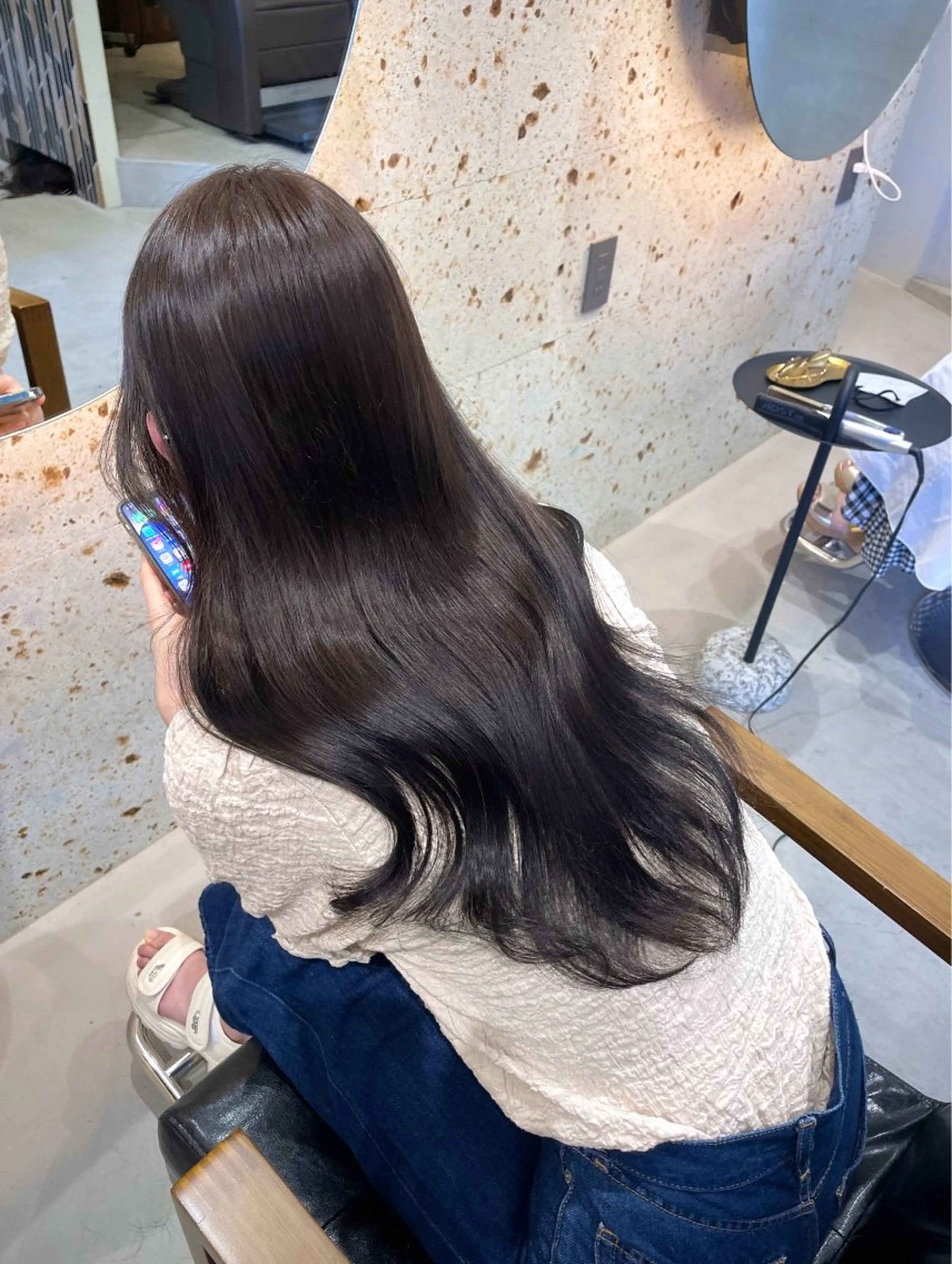ロング カラー ヘアカラー トリートメント tim hinaのヘアスタイル