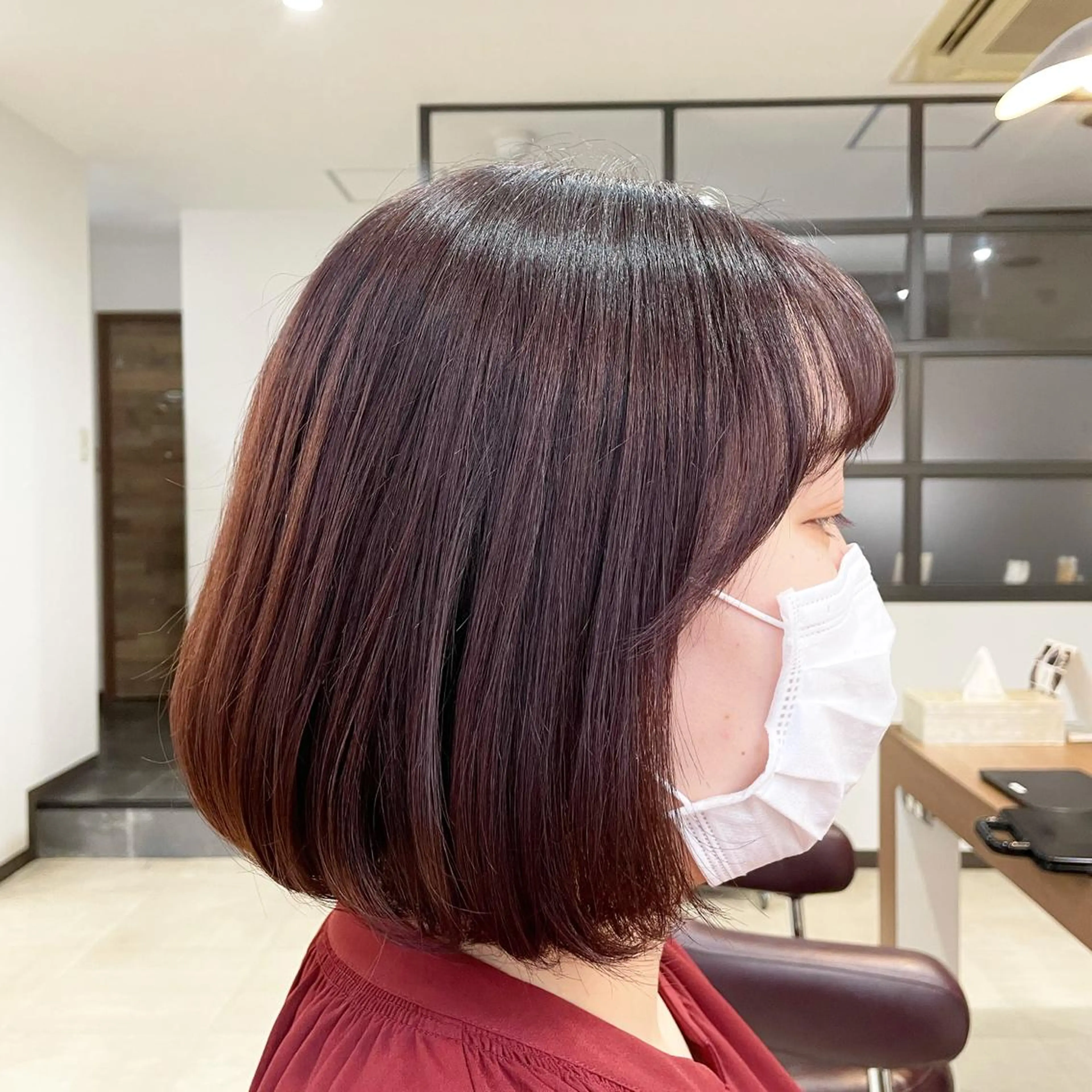 ショート ボブ 韓国風ヘア サイドバング 小顔カット SOL .✂︎ 松永李帆のヘアスタイル