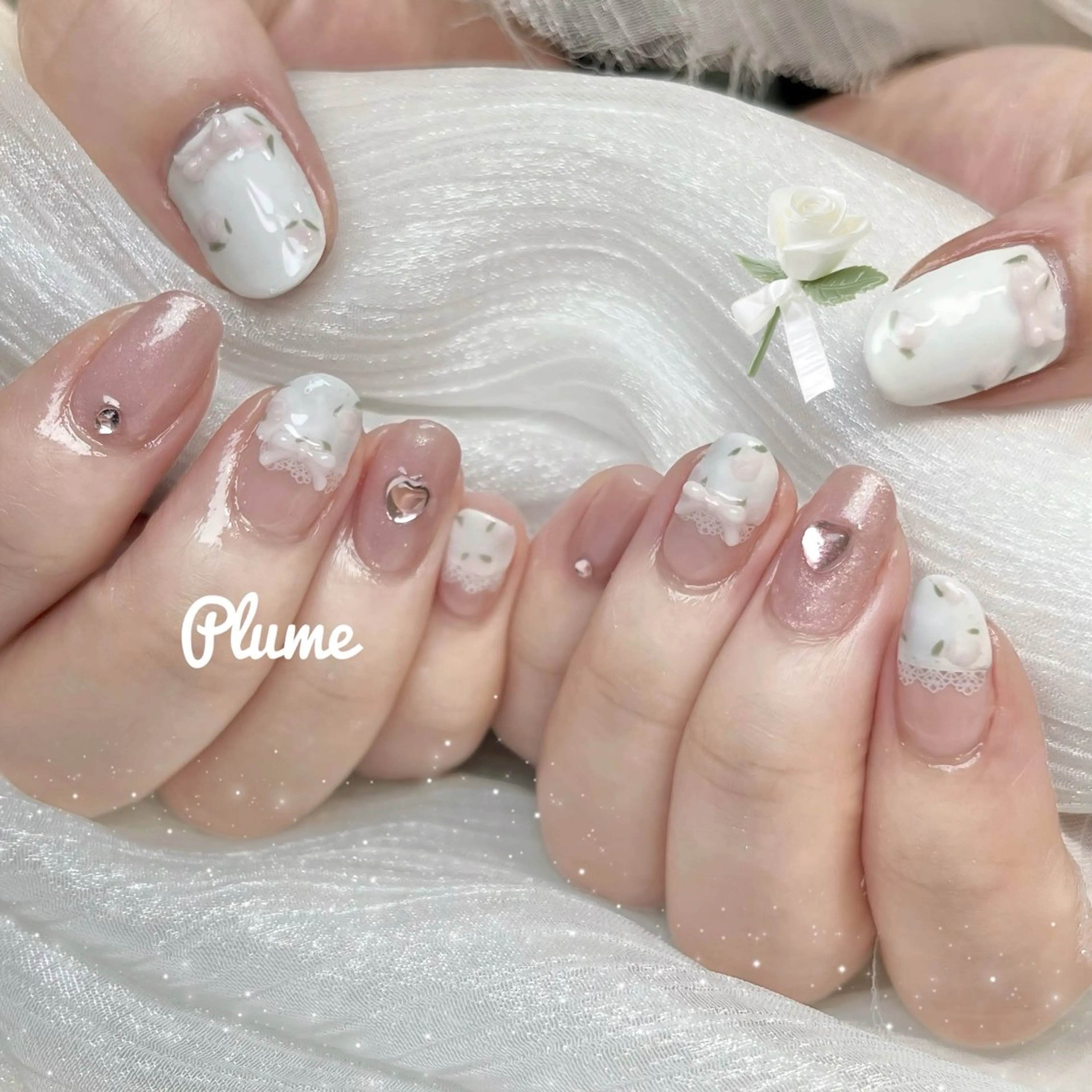 ネイル ハンドネイル plume nail ☆韓国ネイルのネイルデザイン