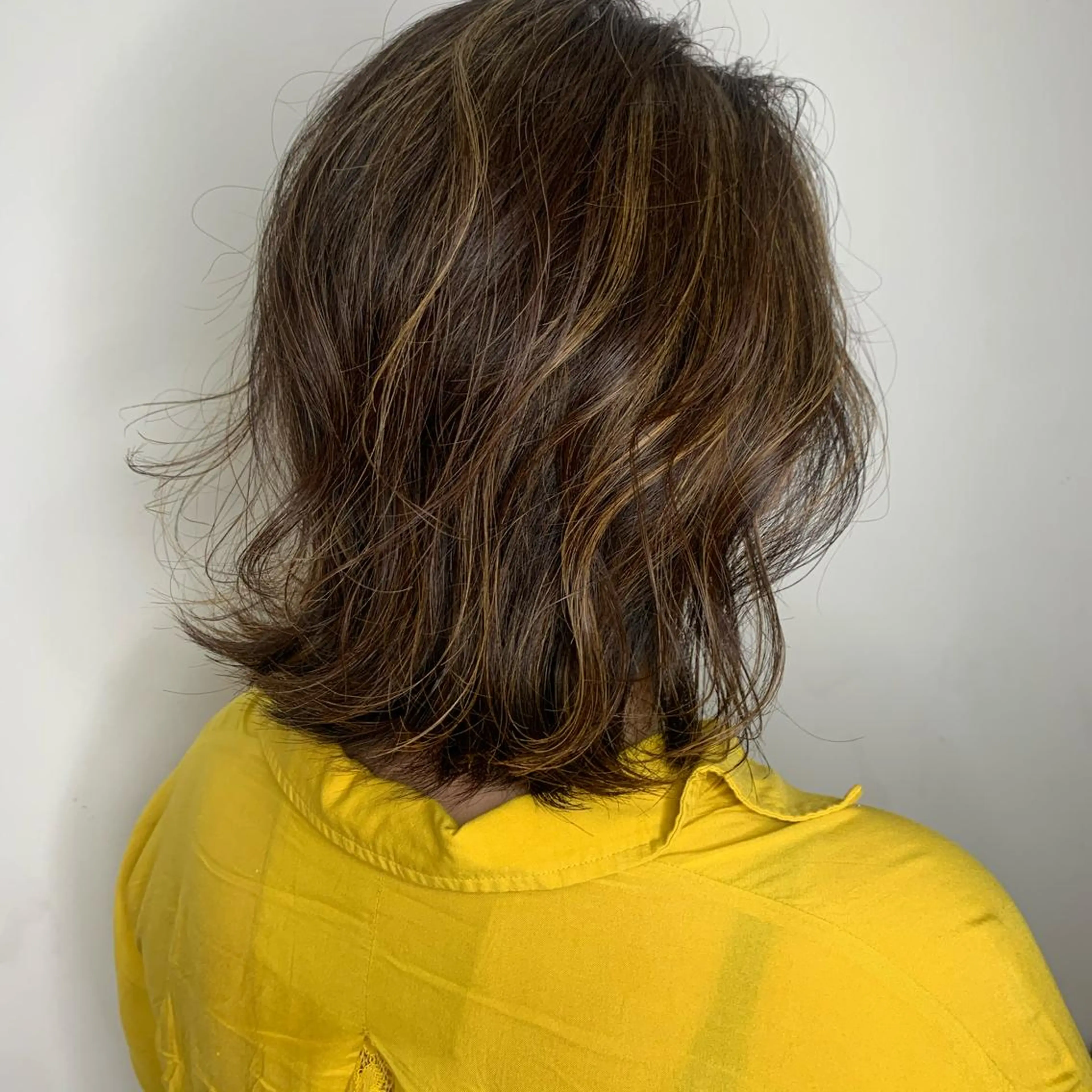 ショート カラー AMI ウルフパーマ/メンズのヘアスタイル