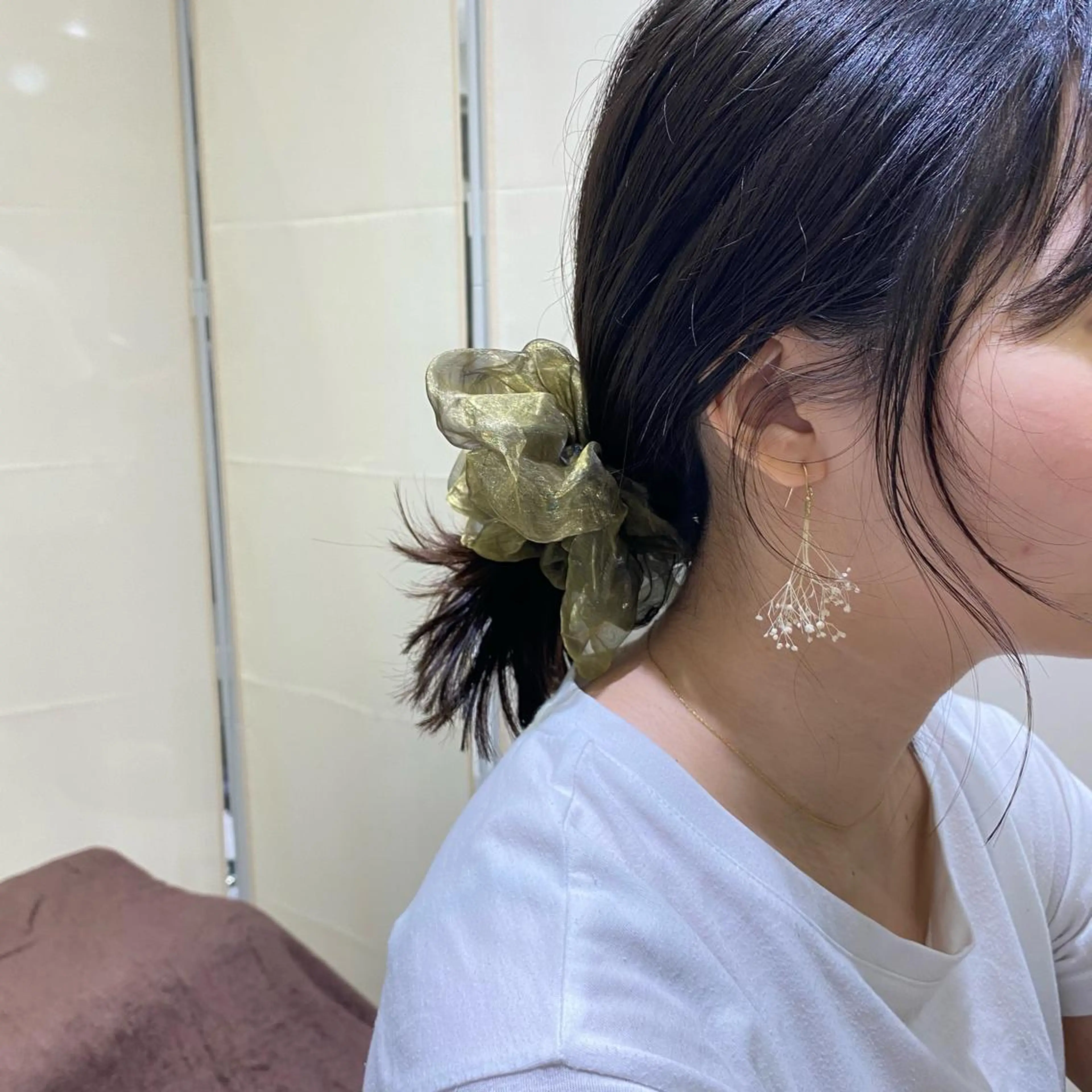 ミディアム カラー ヘアアレンジ いわい せよりのマツエク・マツパデザイン