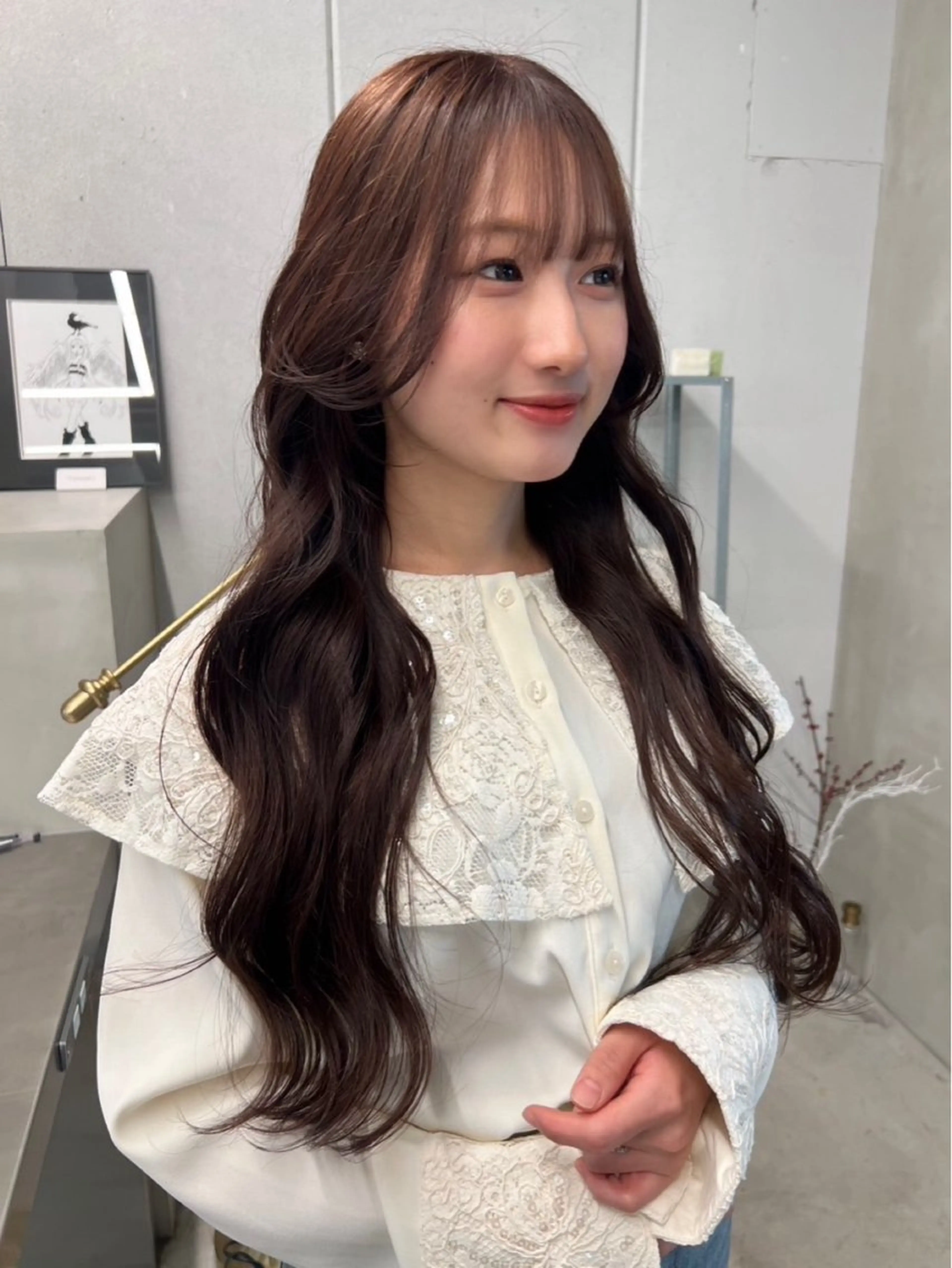 ロング ヘアカラー fev Yumaのヘアスタイル