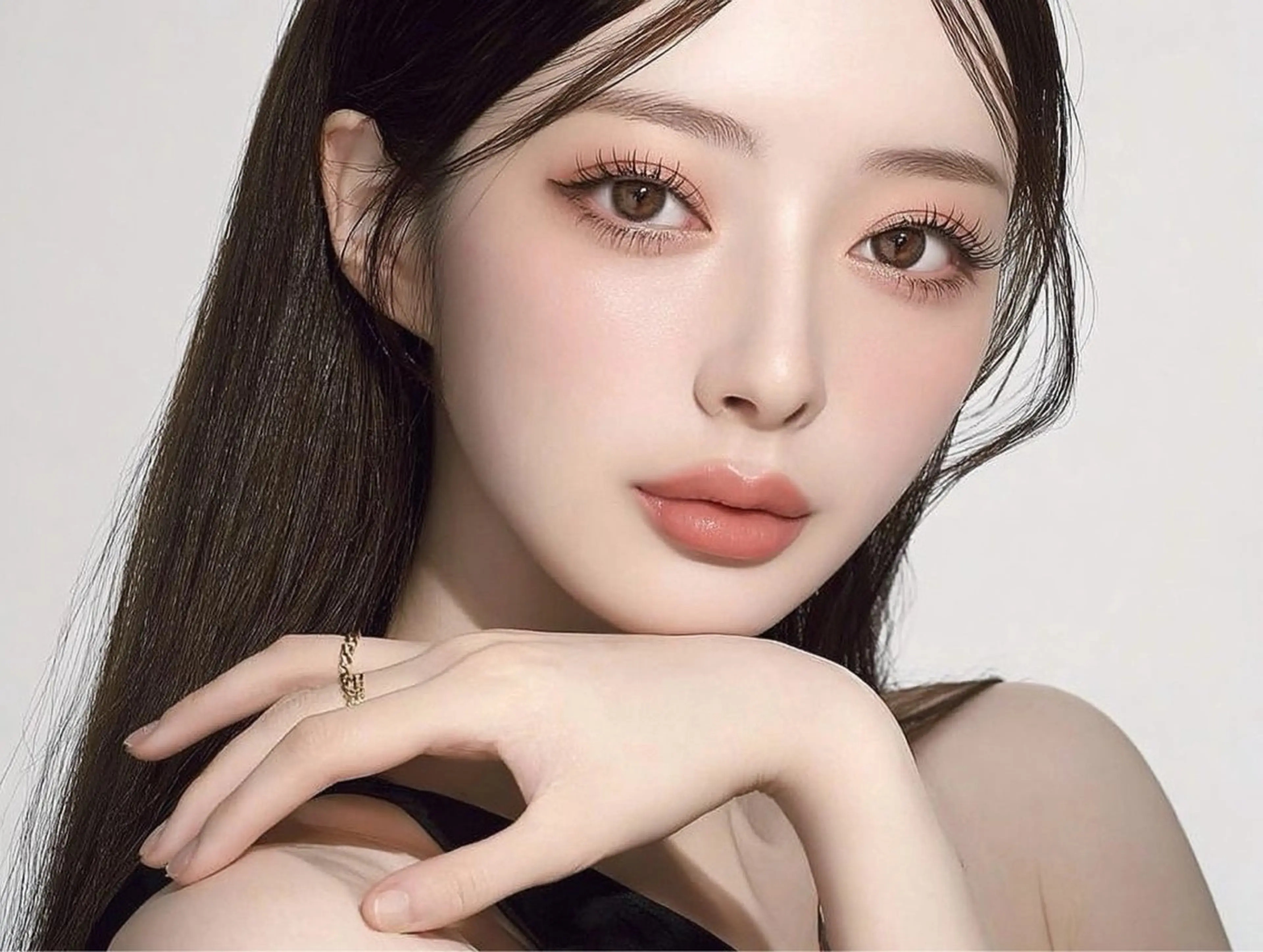 マツエク・マツパ 束感まつ毛 韓国風マツエク ナチュラル 一重×まつ毛パーマ cocone♡ 天王寺のマツエク・マツパデザイン