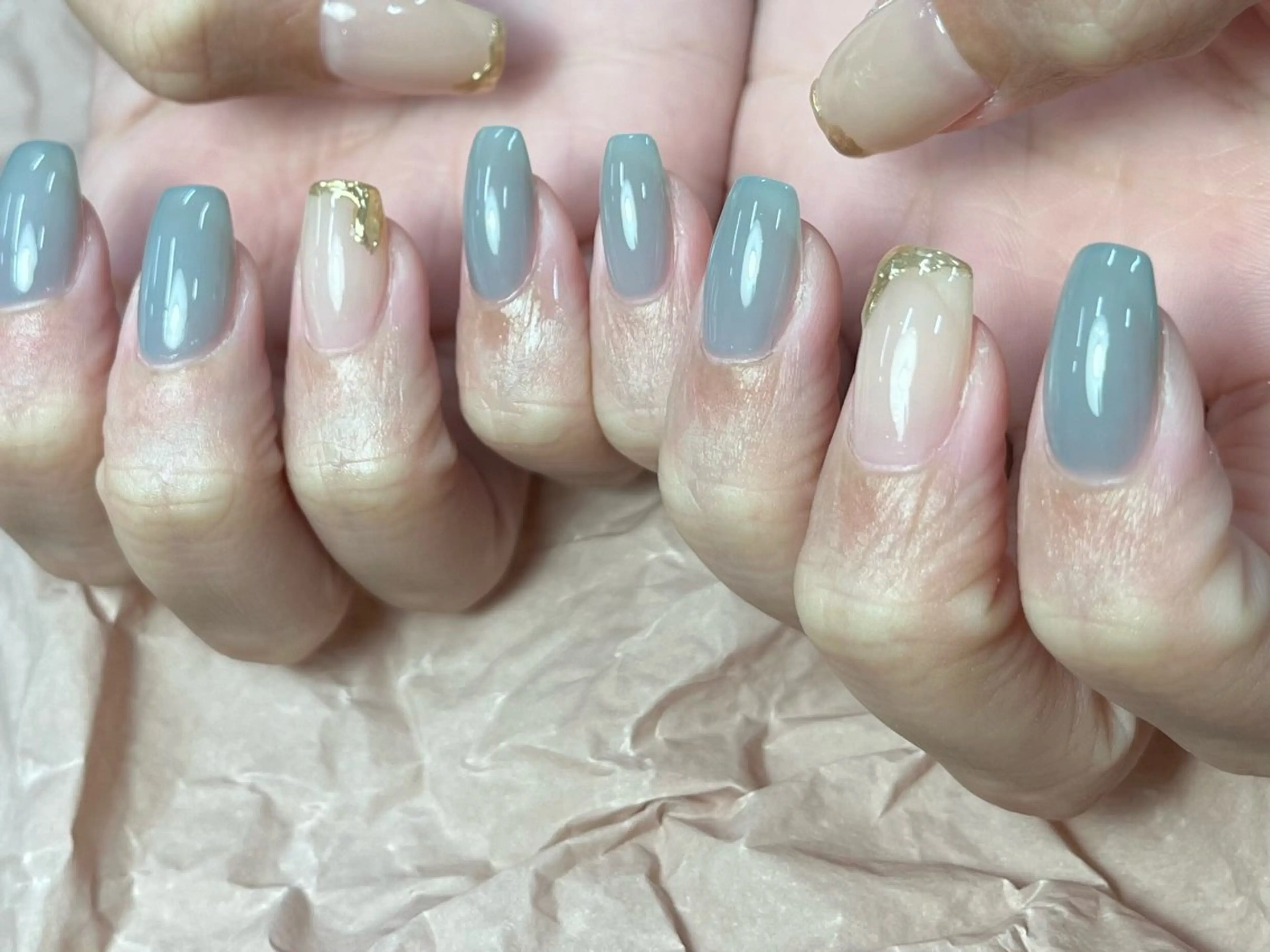 ネイル 長さ出し フットネイル ジェルネイル マグネットネイル 持ち込み ToliyDeliy Nail Salonのネイルデザイン