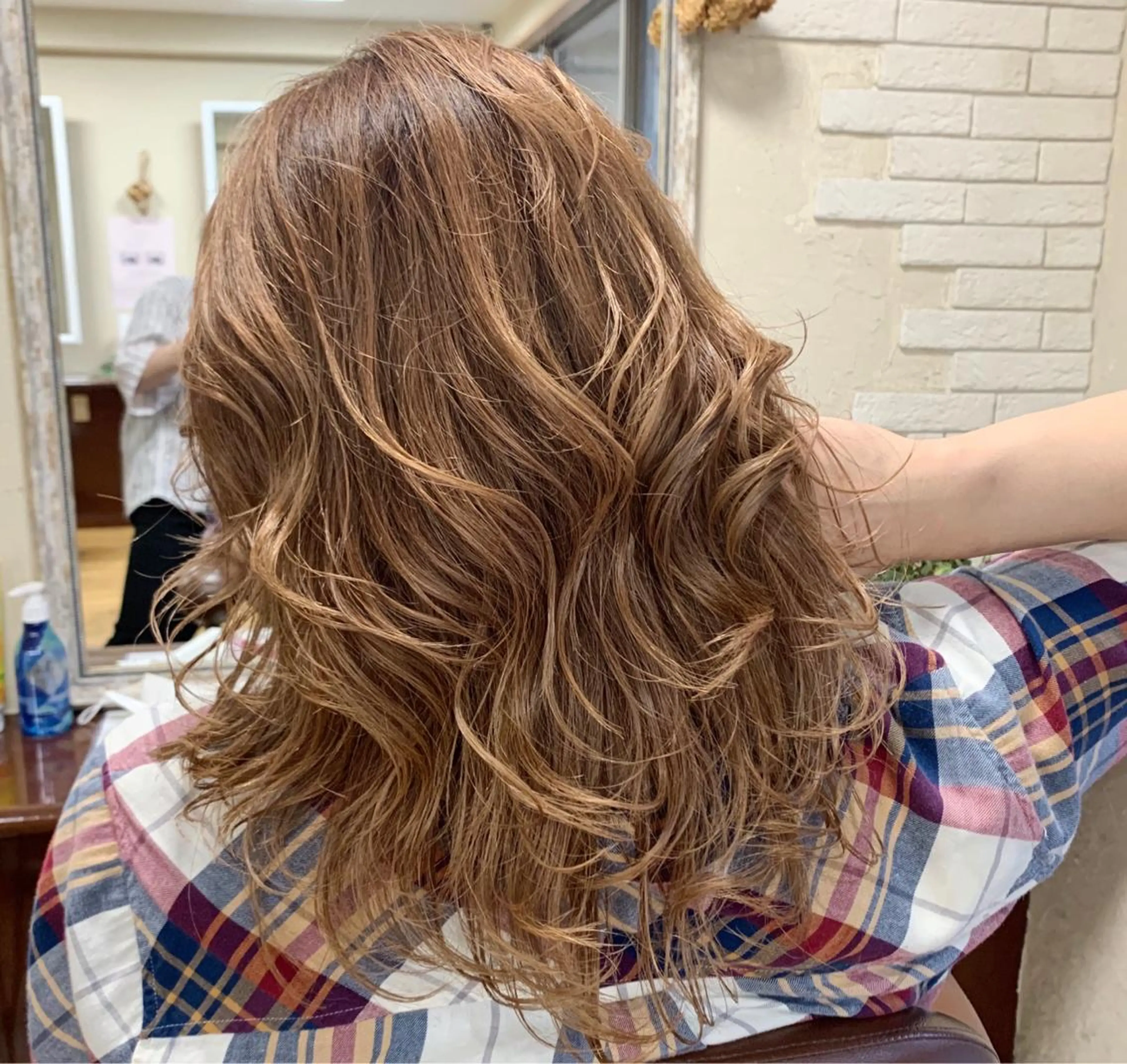 セミロング カラー バレイヤージュ ベージュカラー レイヤーカット カット ヘアカラー トリートメント ショート/似合わせ レイヤー/福岡聖容のヘアスタイル