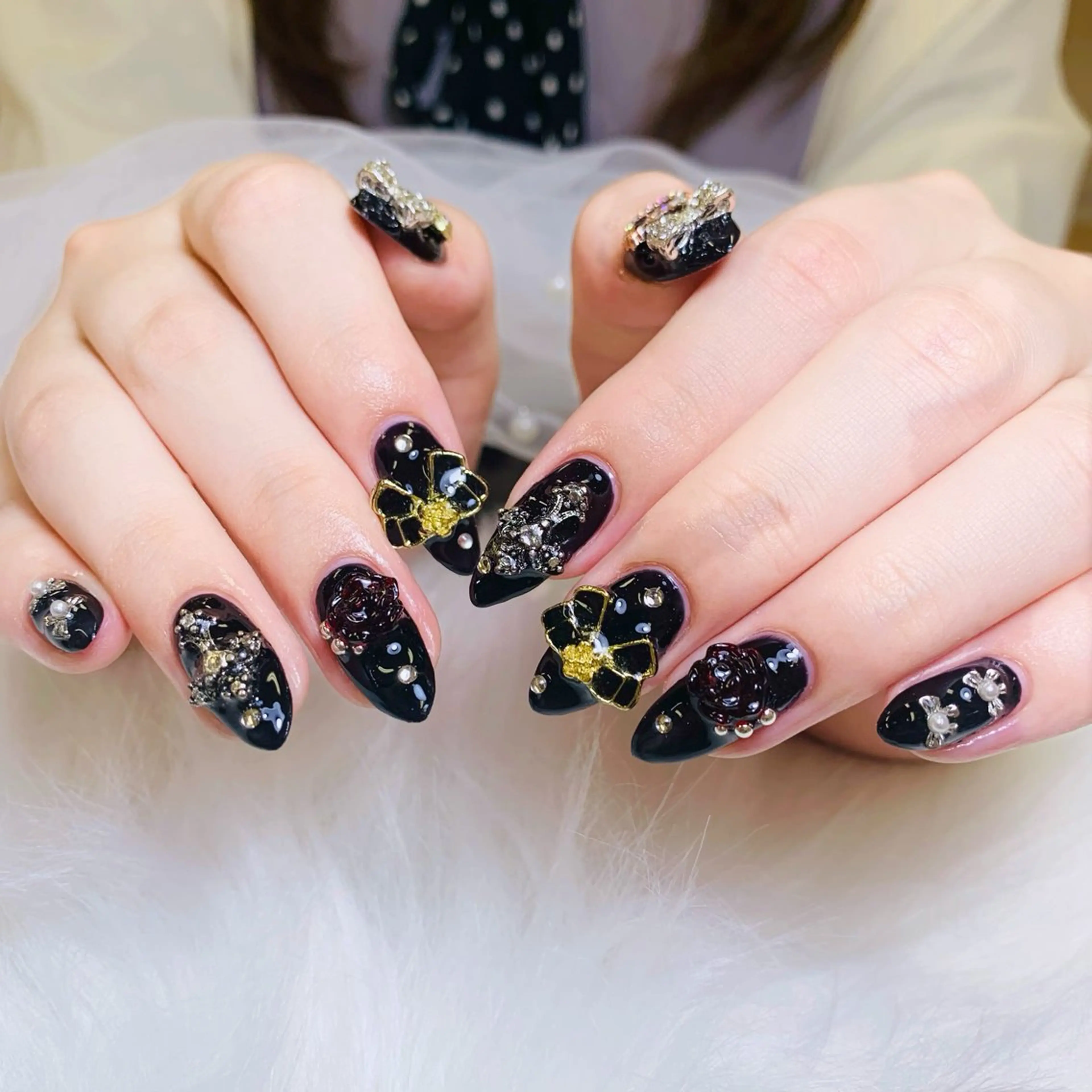 ネイル チークネイル 長さ出し フラッシュネイル フレンチネイル グラデーション ハンドネイル AN NAIL SALONのネイルデザイン