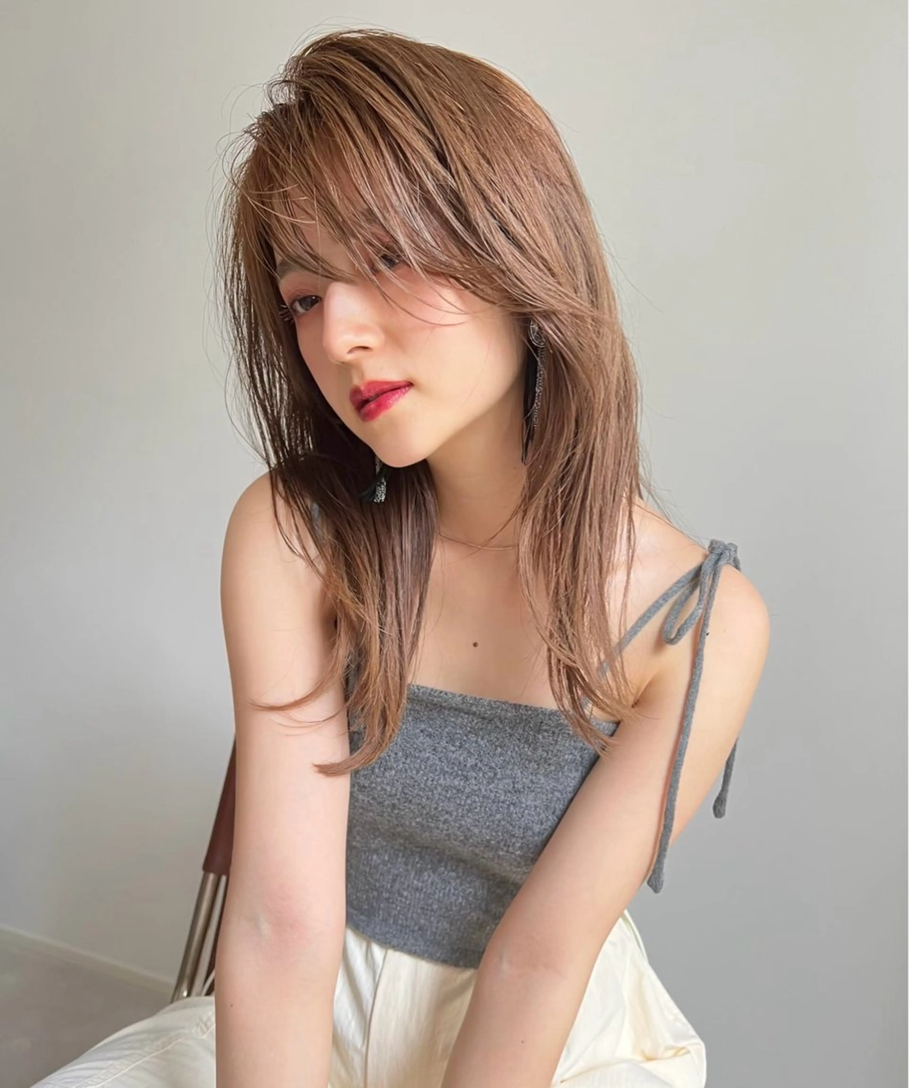 ミディアム カラー 🦋韓国/暖色カラー RENA🦋のヘアスタイル