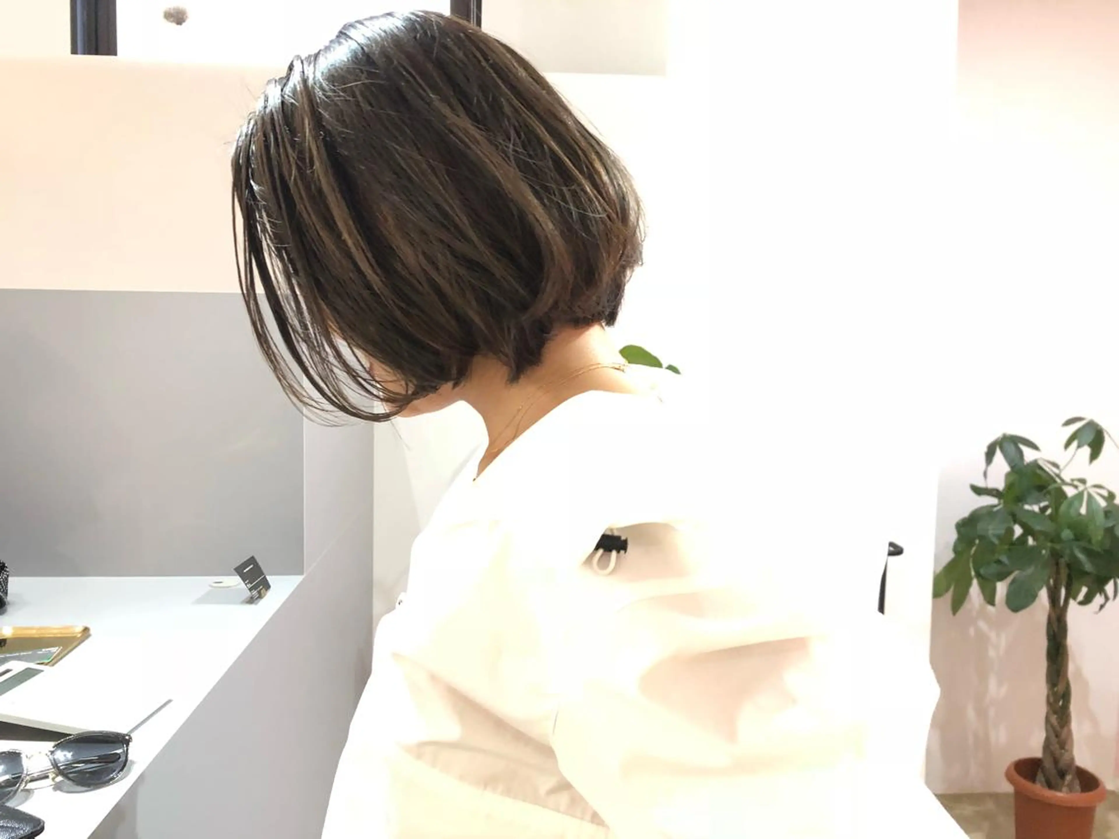 ショート ハイライト CS made by SHACHU 大阪堀江店【シーエス メイド バイ シャチュー】所属・デザイン特化ブリーチ 堀江美容室/ぱぴのヘアスタイル